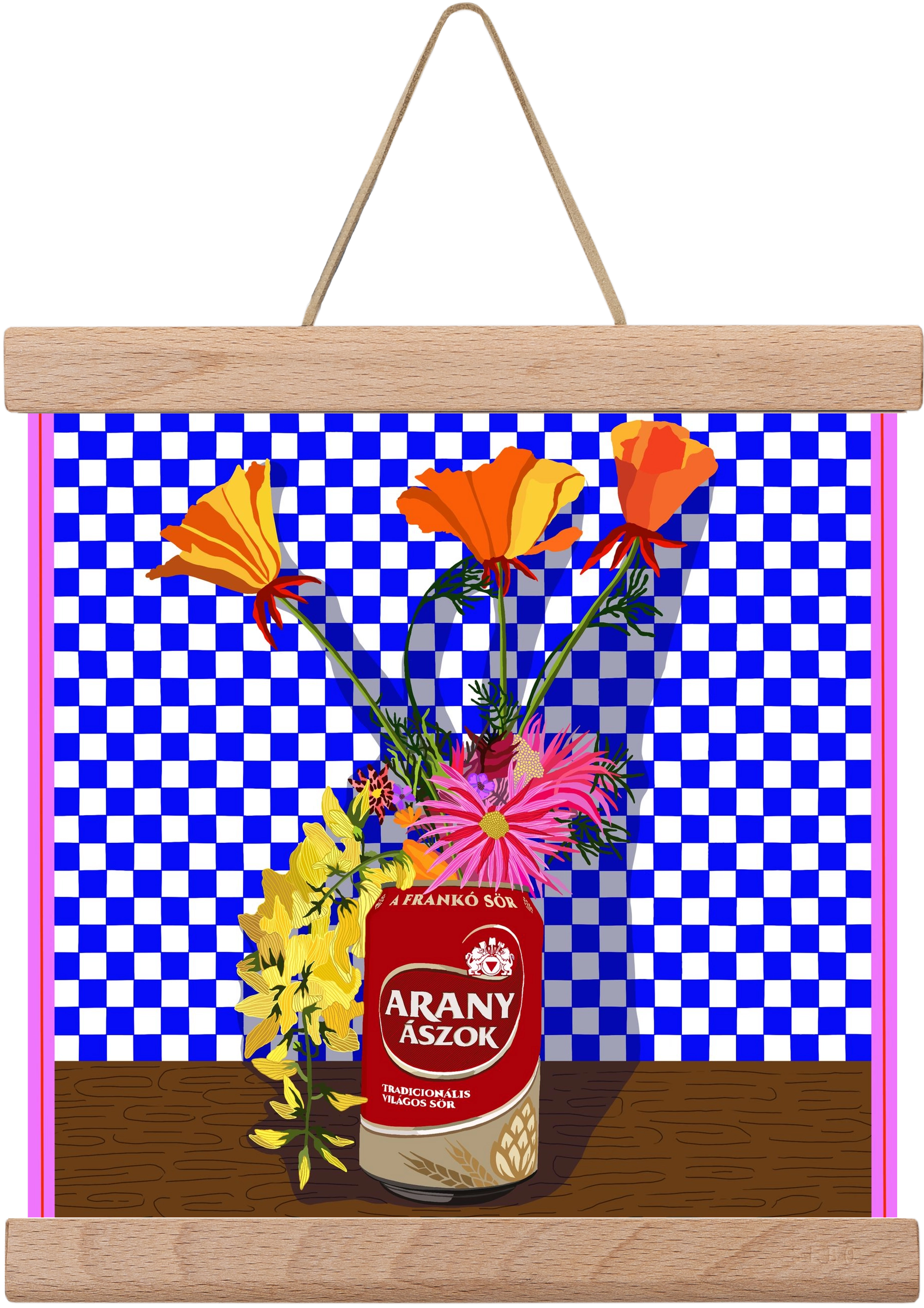 Az igazi, 20x20 cm (20x20 cm), Tölgy akasztó