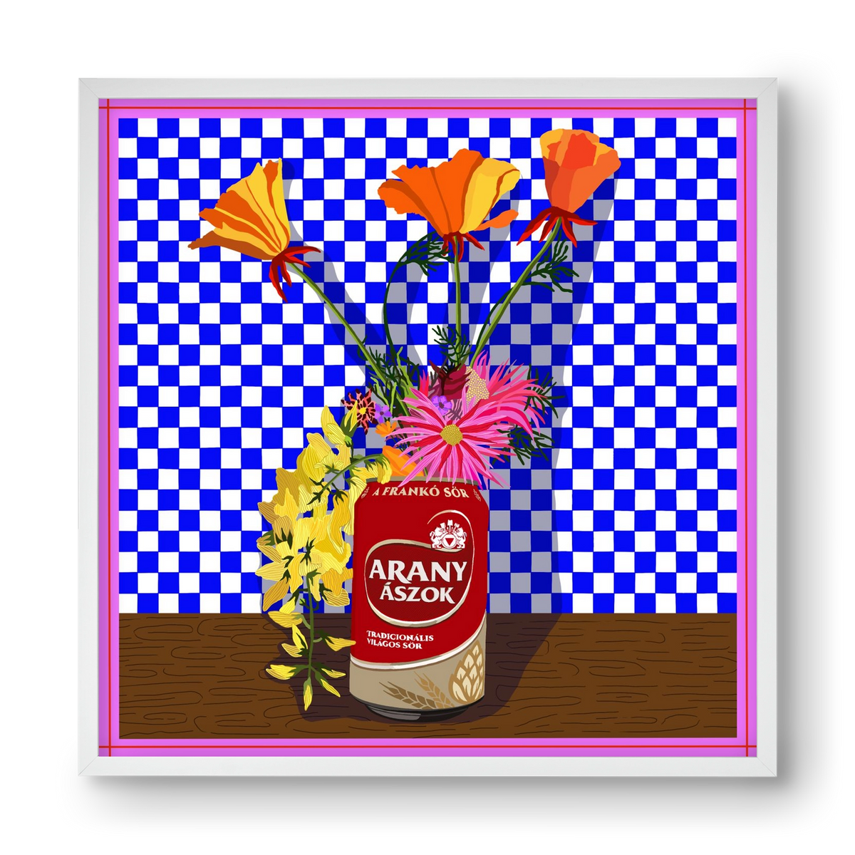 Az igazi, 40x40 cm (40x40 cm), Fehér keret