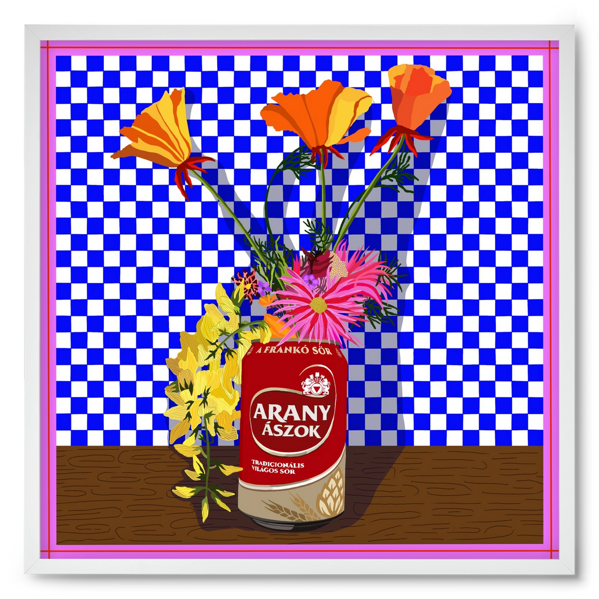 Az igazi, 50x50 cm (50x50 cm), Fehér keret