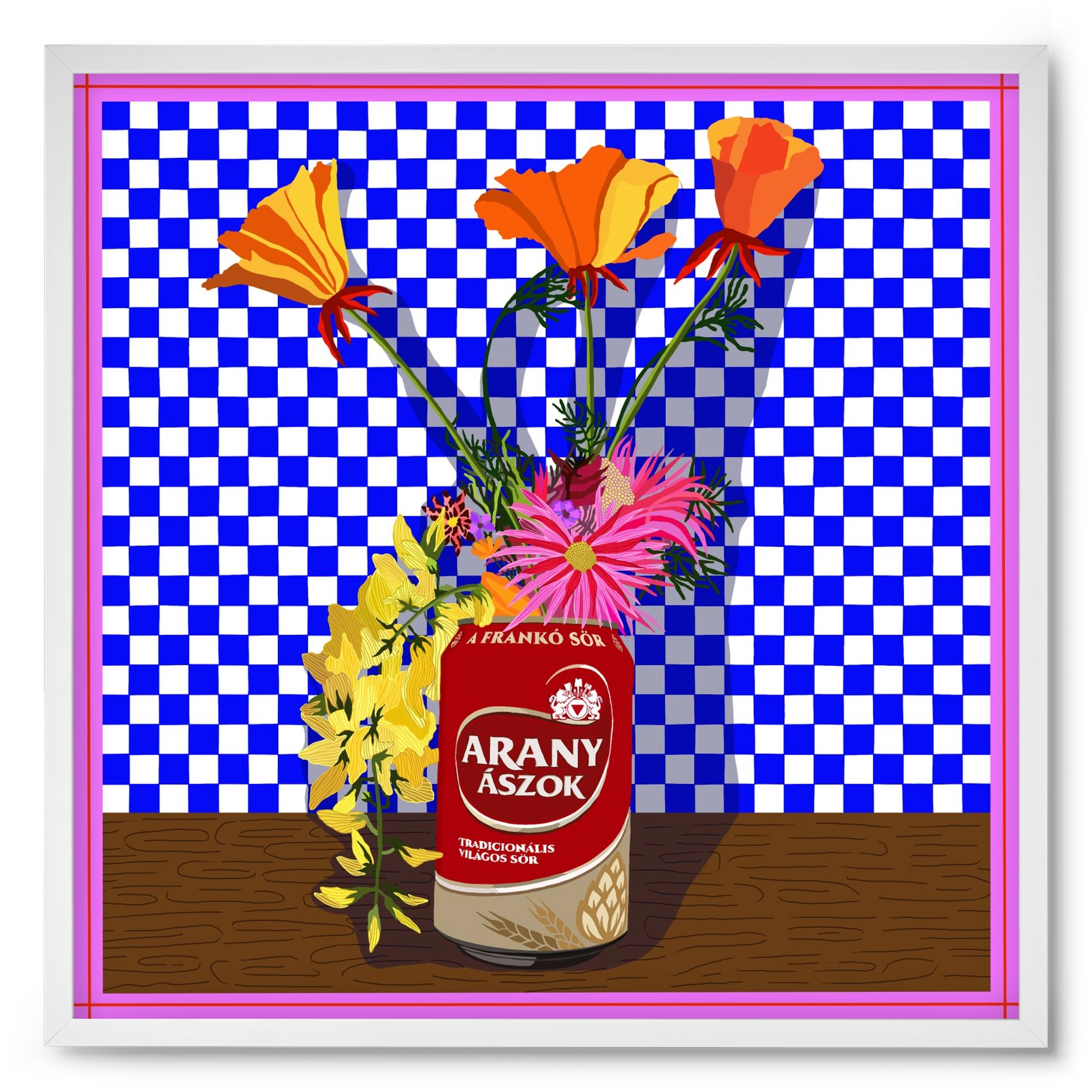 Az igazi, 50x50 cm (50x50 cm), Fehér keret