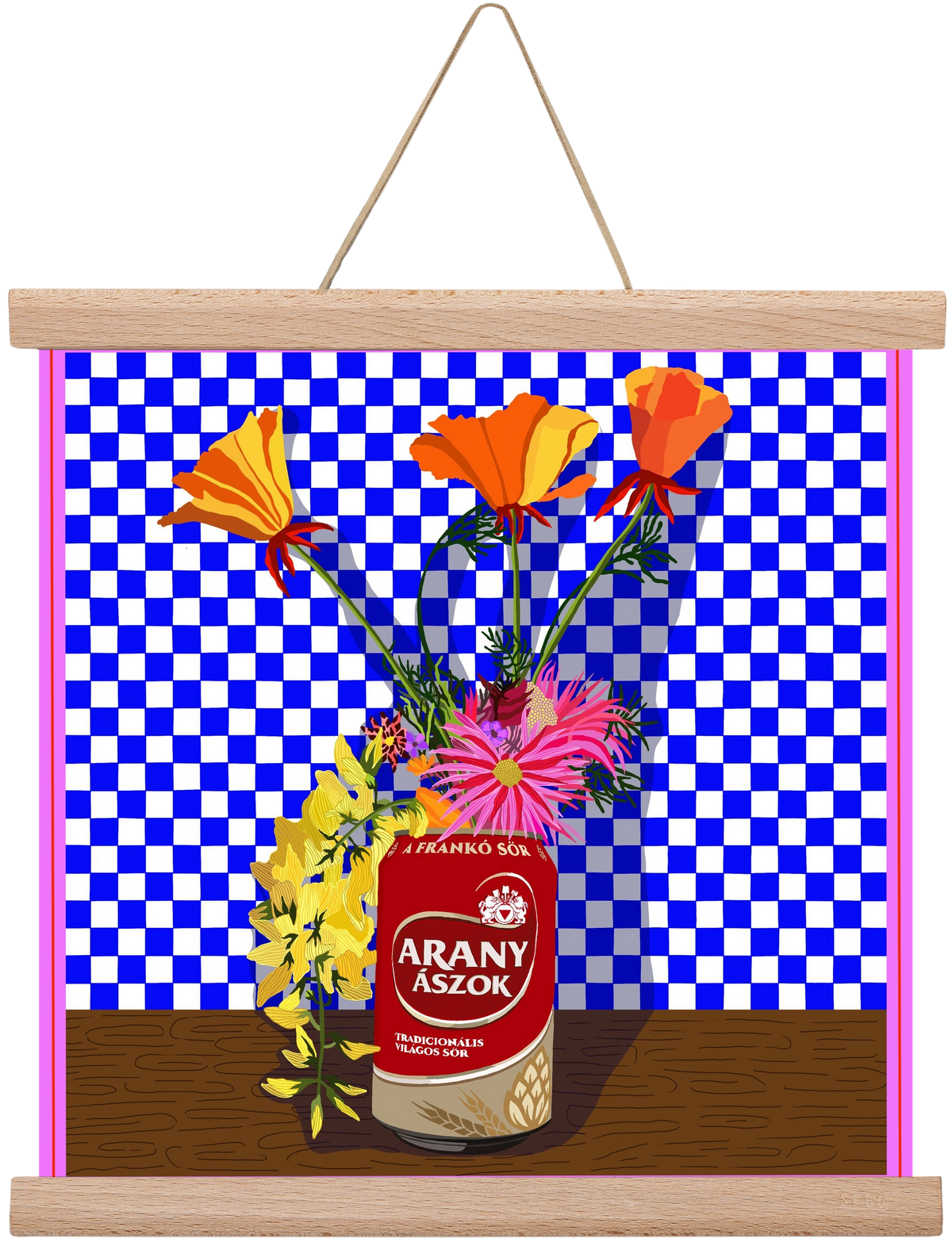 Az igazi, 30x30 cm (30x30 cm), Tölgy akasztó