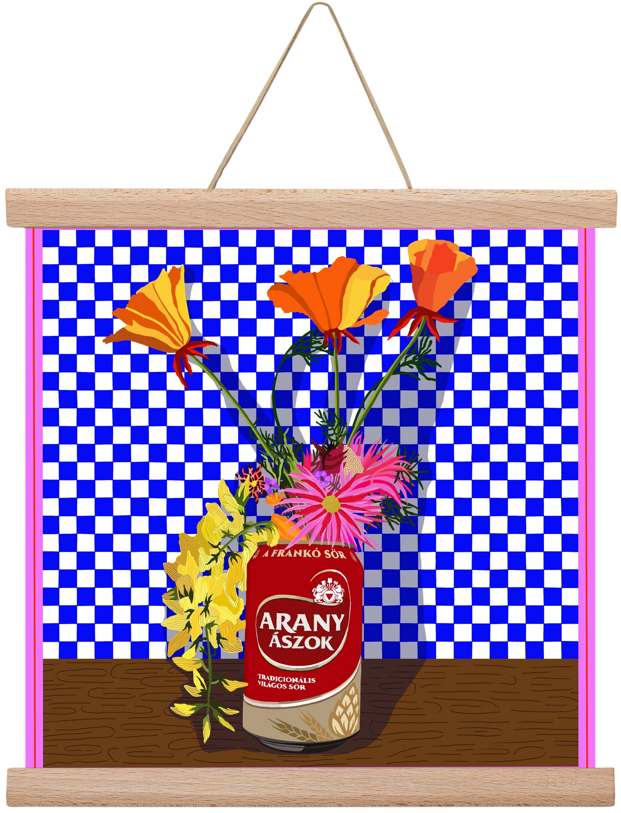 Az igazi, 30x30 cm (30x30 cm), Tölgy akasztó