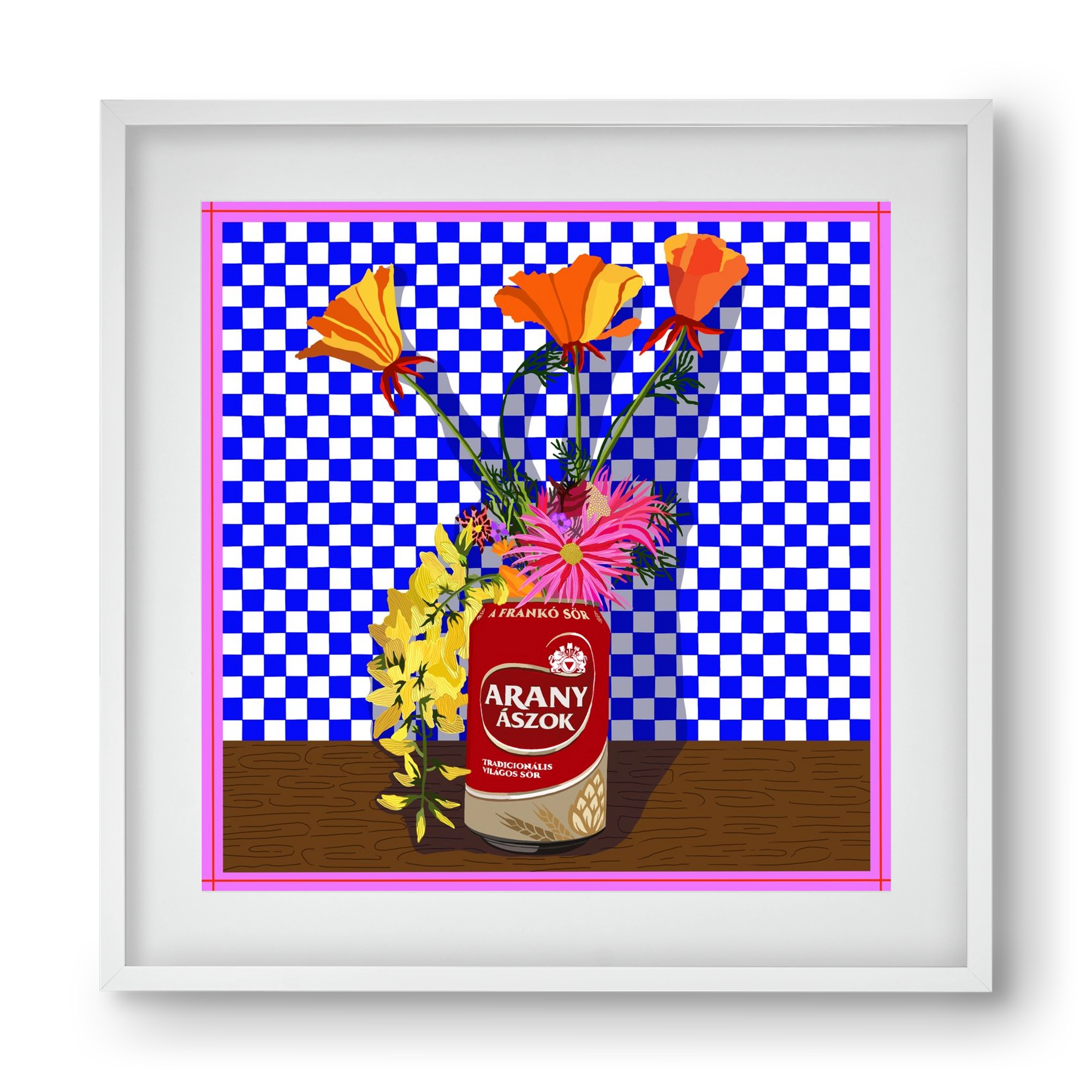 Az igazi, 40x40 cm (30x30 cm), Fehér keret, paszpartuval