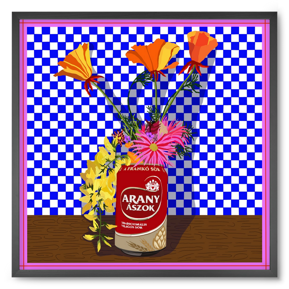 Az igazi, 50x50 cm (50x50 cm), Fekete keret