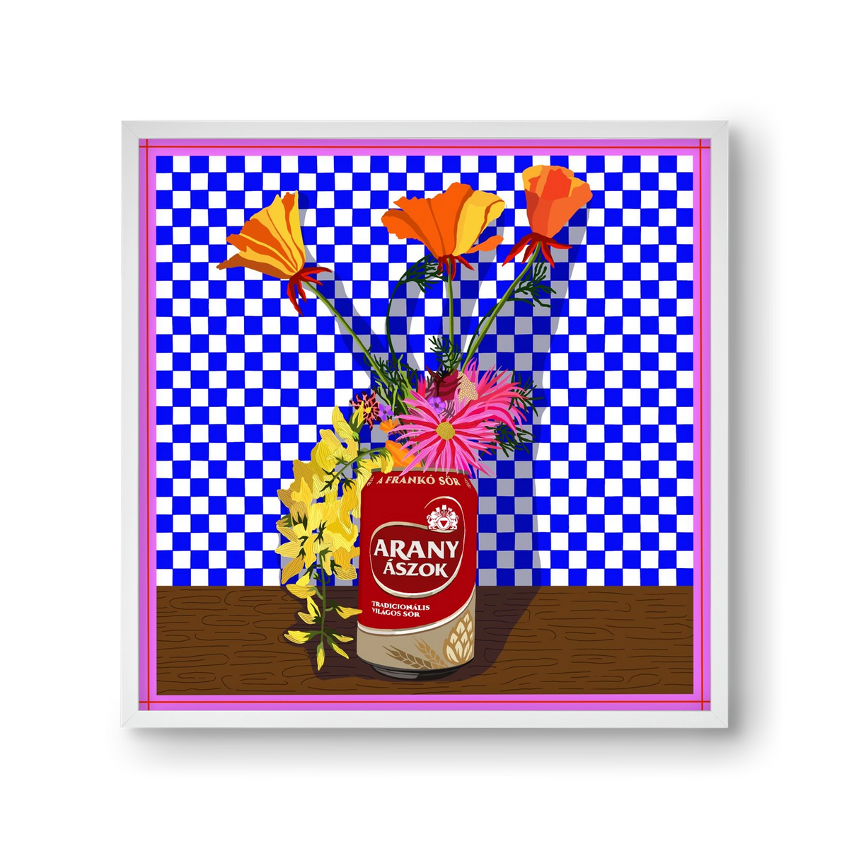 Az igazi, 30x30 cm (30x30 cm), Fehér keret