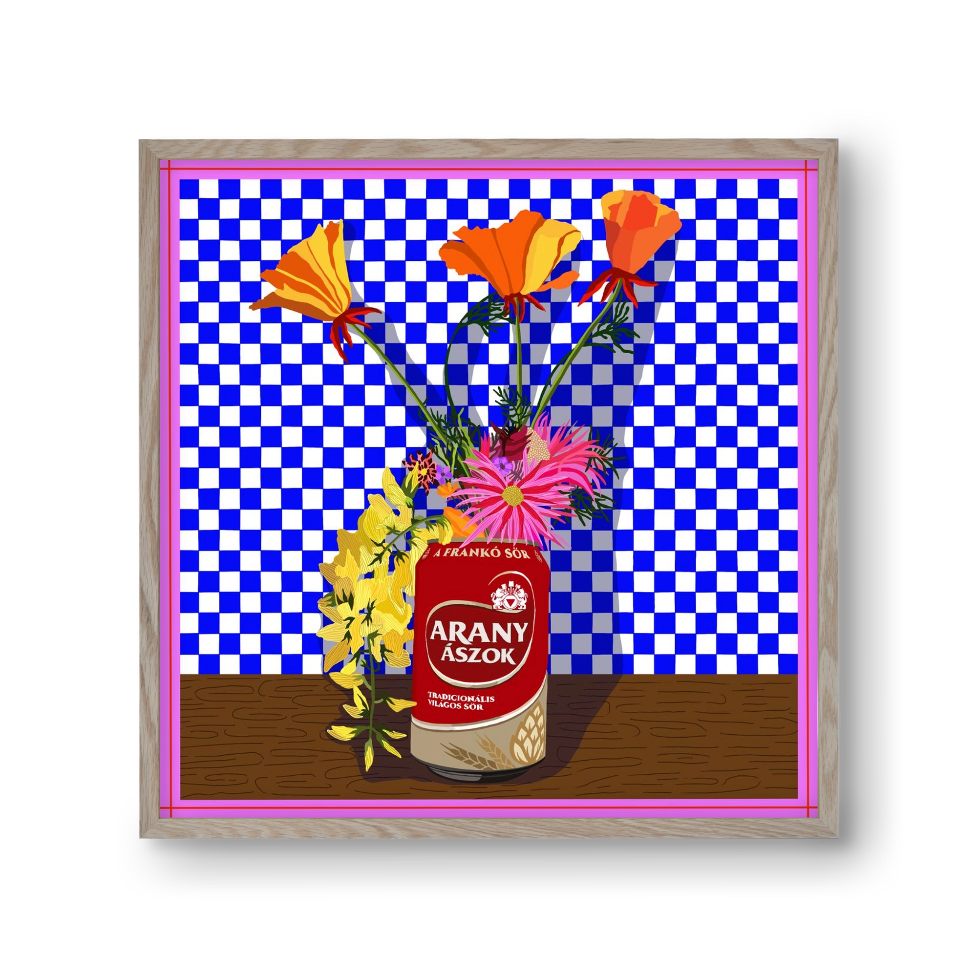 Az igazi, 30x30 cm (30x30 cm), Tölgy keret