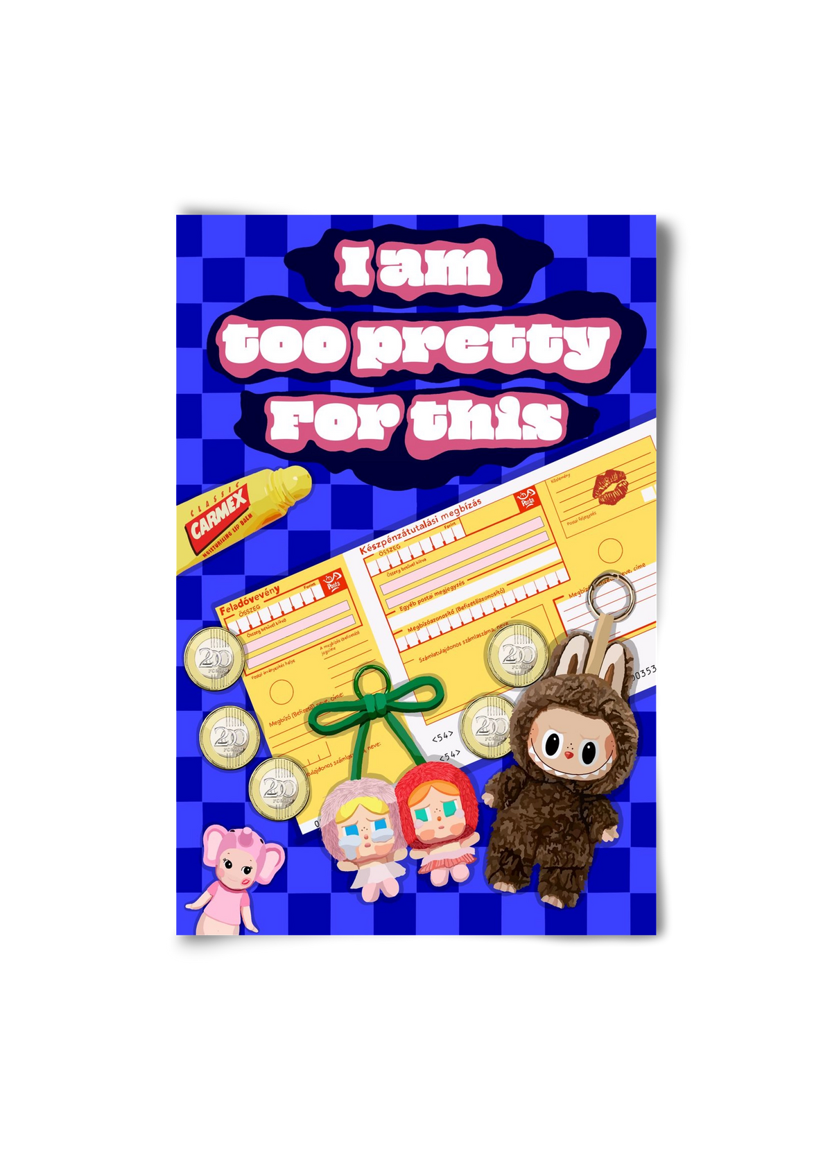 Labubu, 20x30 cm, Keret nélkül