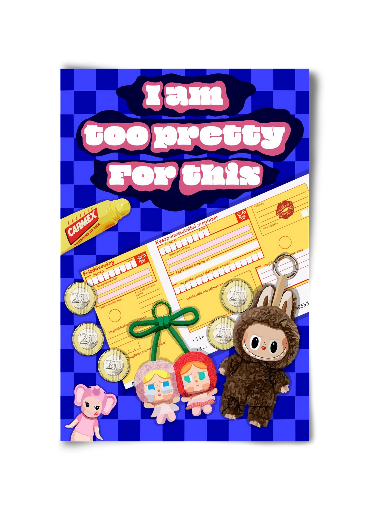 Labubu, 30x45 cm, Keret nélkül