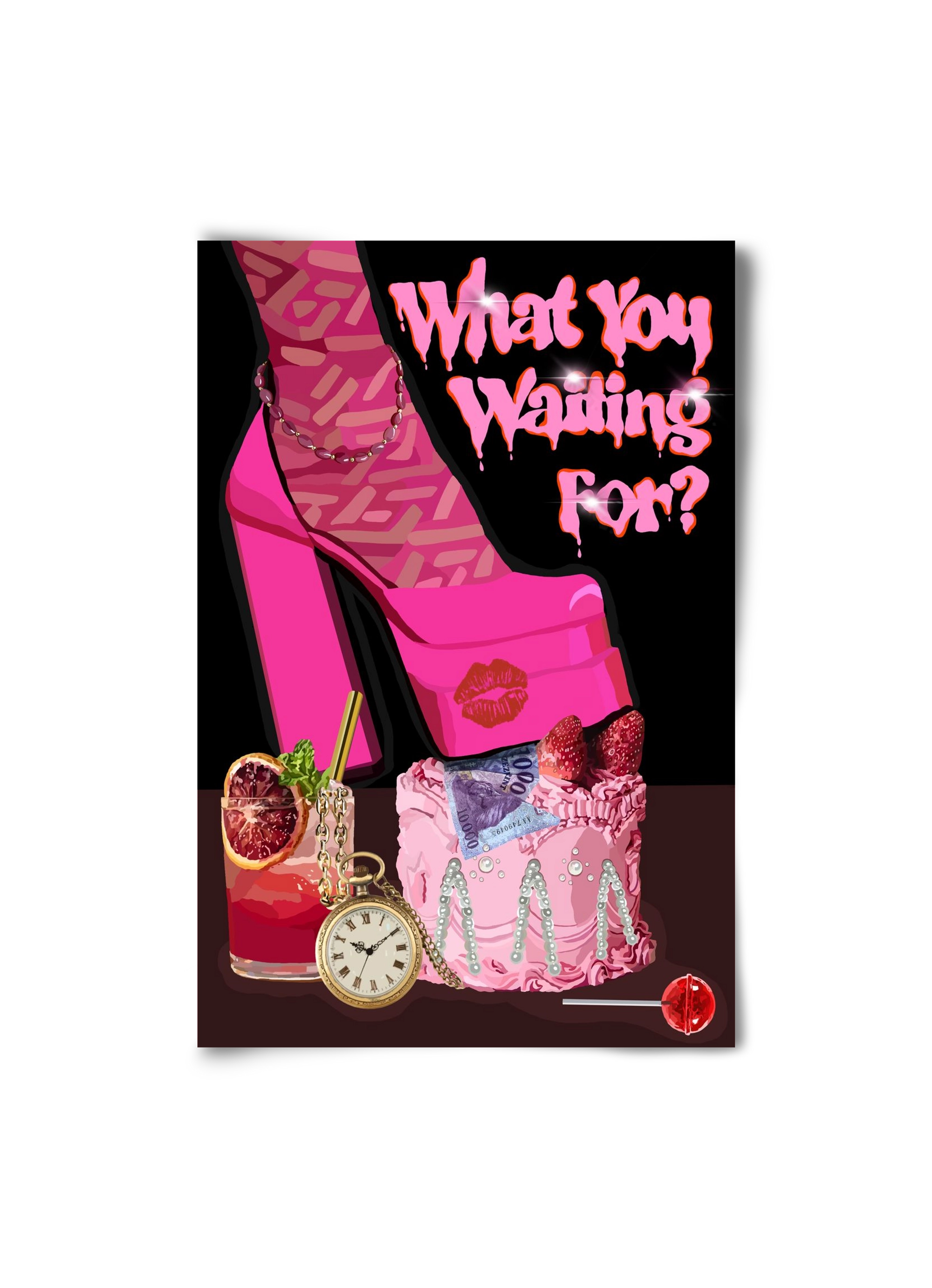 What you waiting for?, 20x30 cm, Keret nélkül