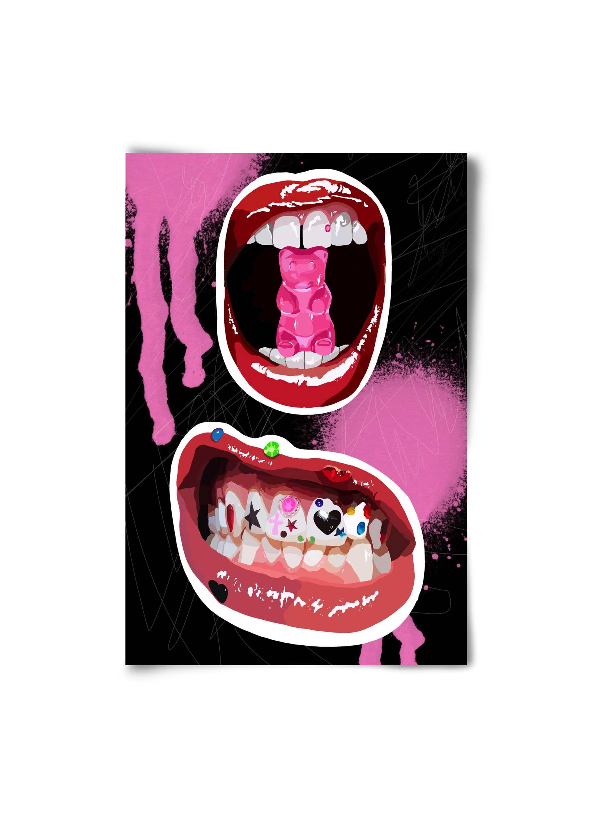 Gumimaci, 20x30 cm, Keret nélkül