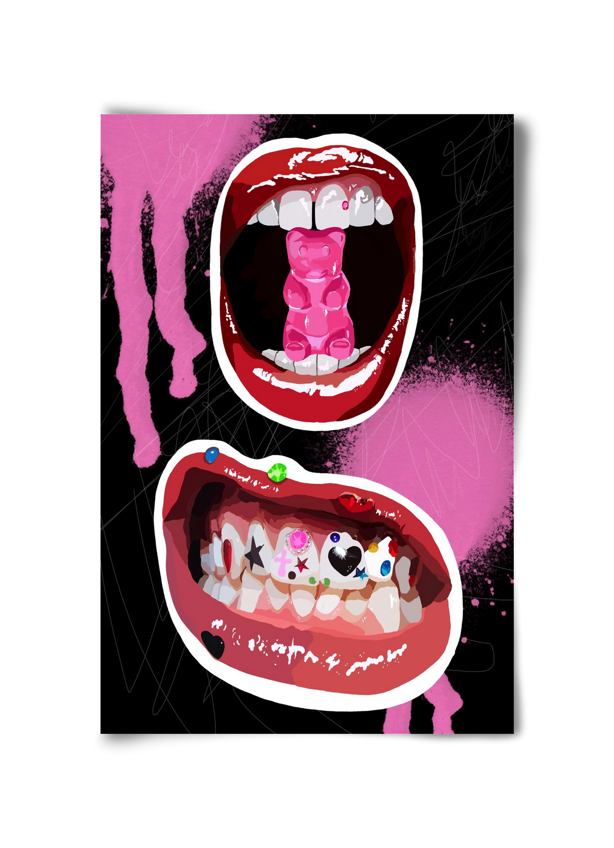 Gumimaci, 30x45 cm, Keret nélkül