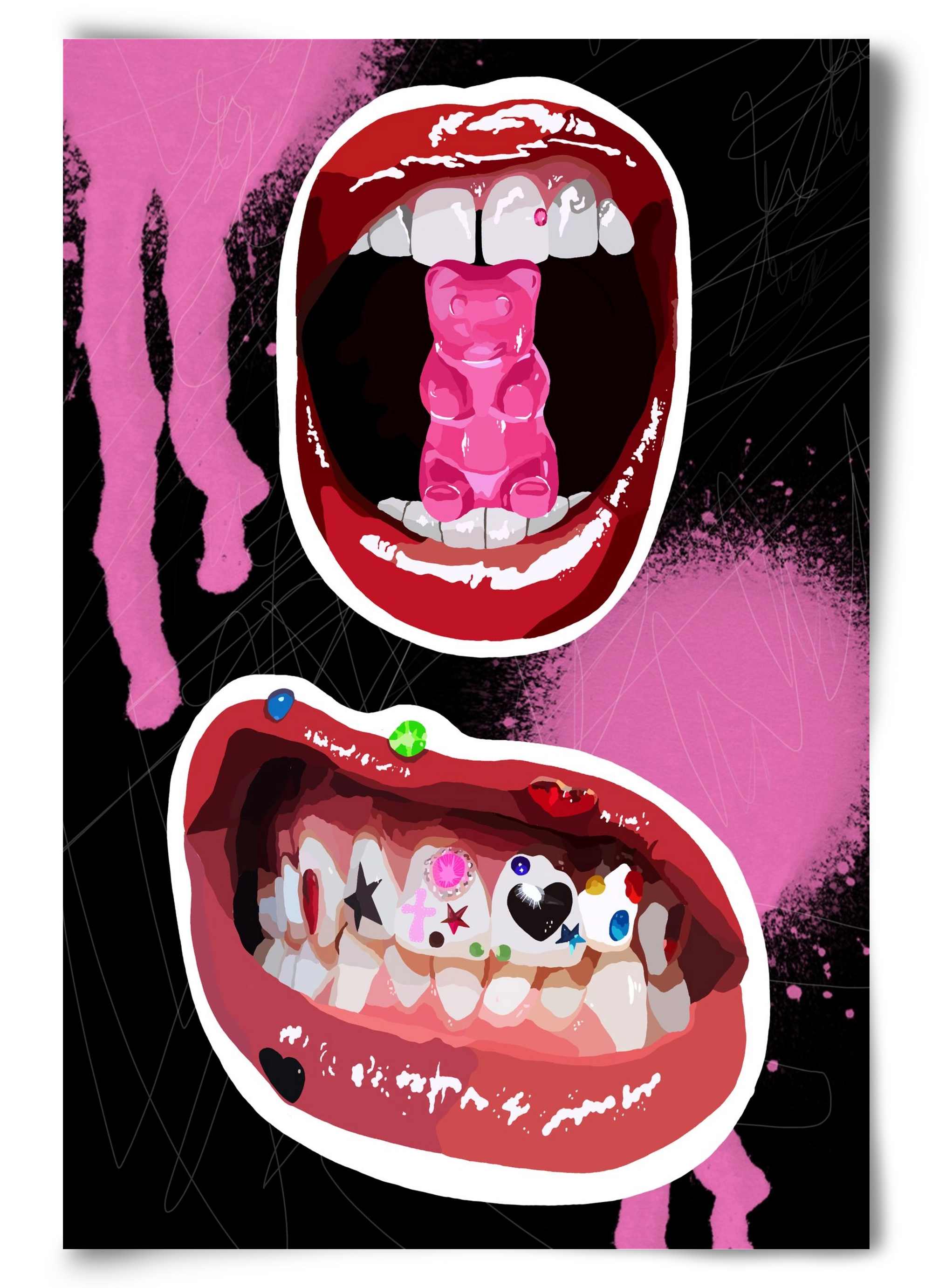 Gumimaci, 60x90 cm, Keret nélkül