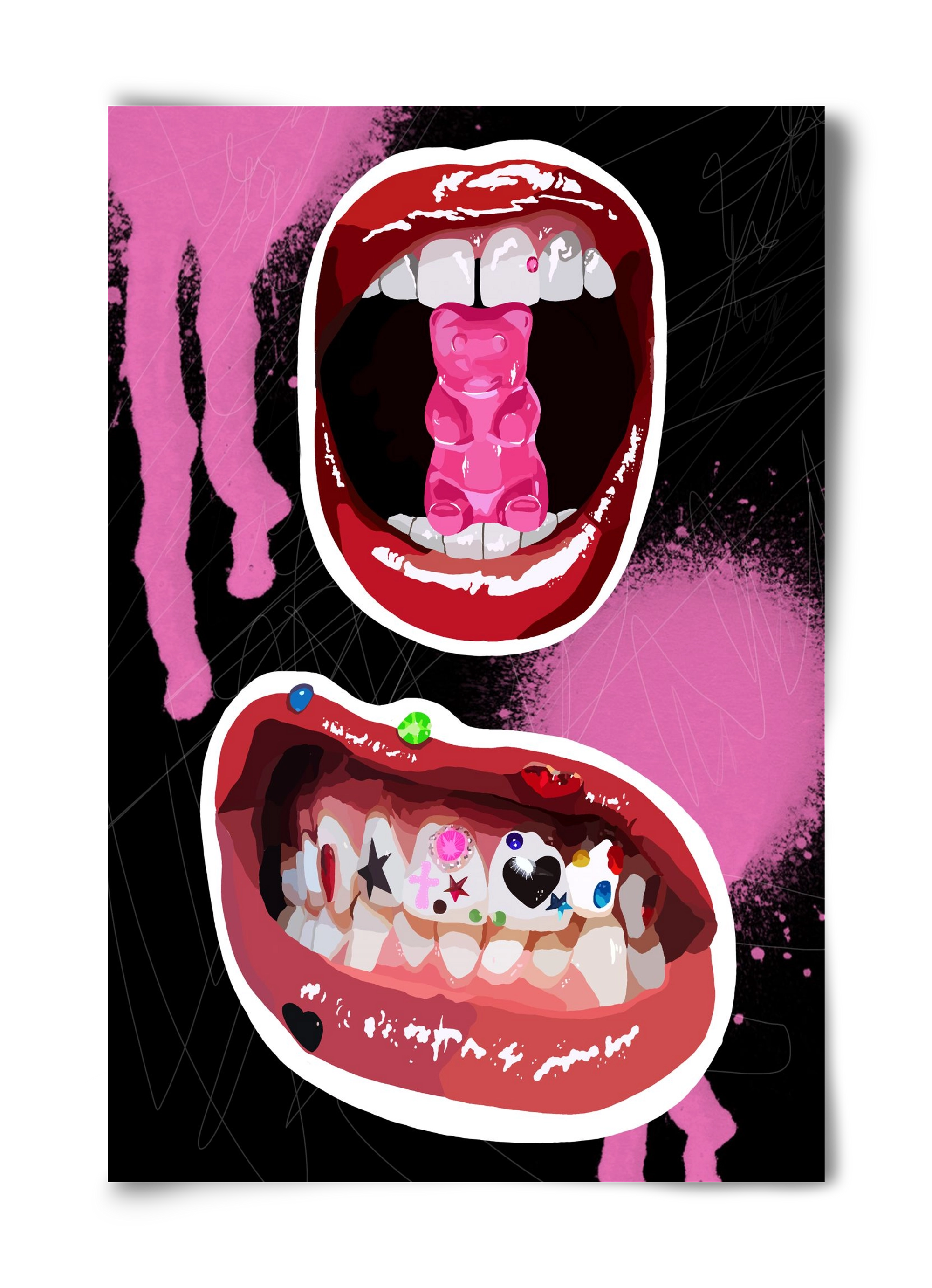 Gumimaci, 40x60 cm, Keret nélkül