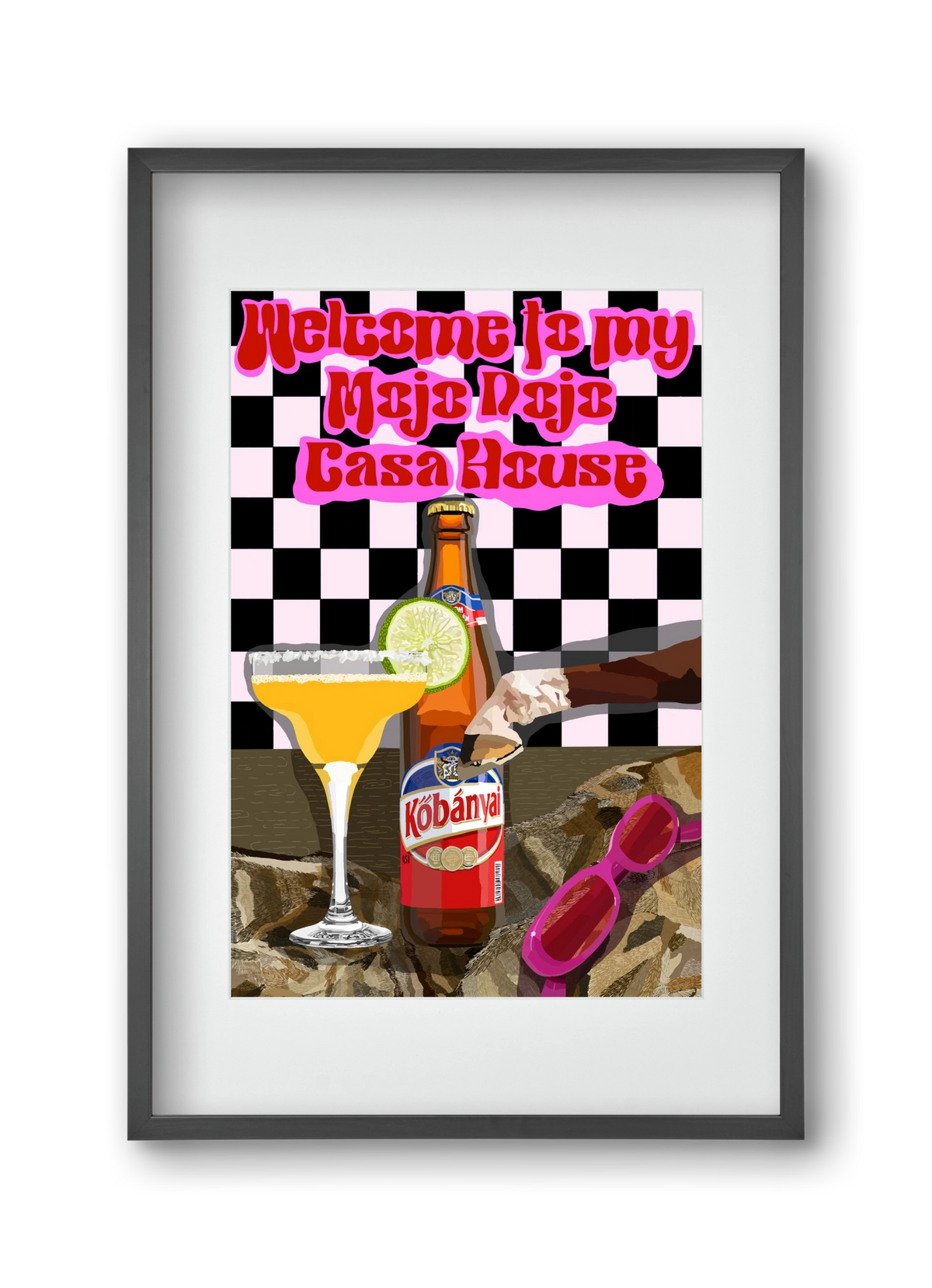 Mojo Dojo Casa House, 30x45 cm (20x30 cm), Fekete keret, paszpartuval