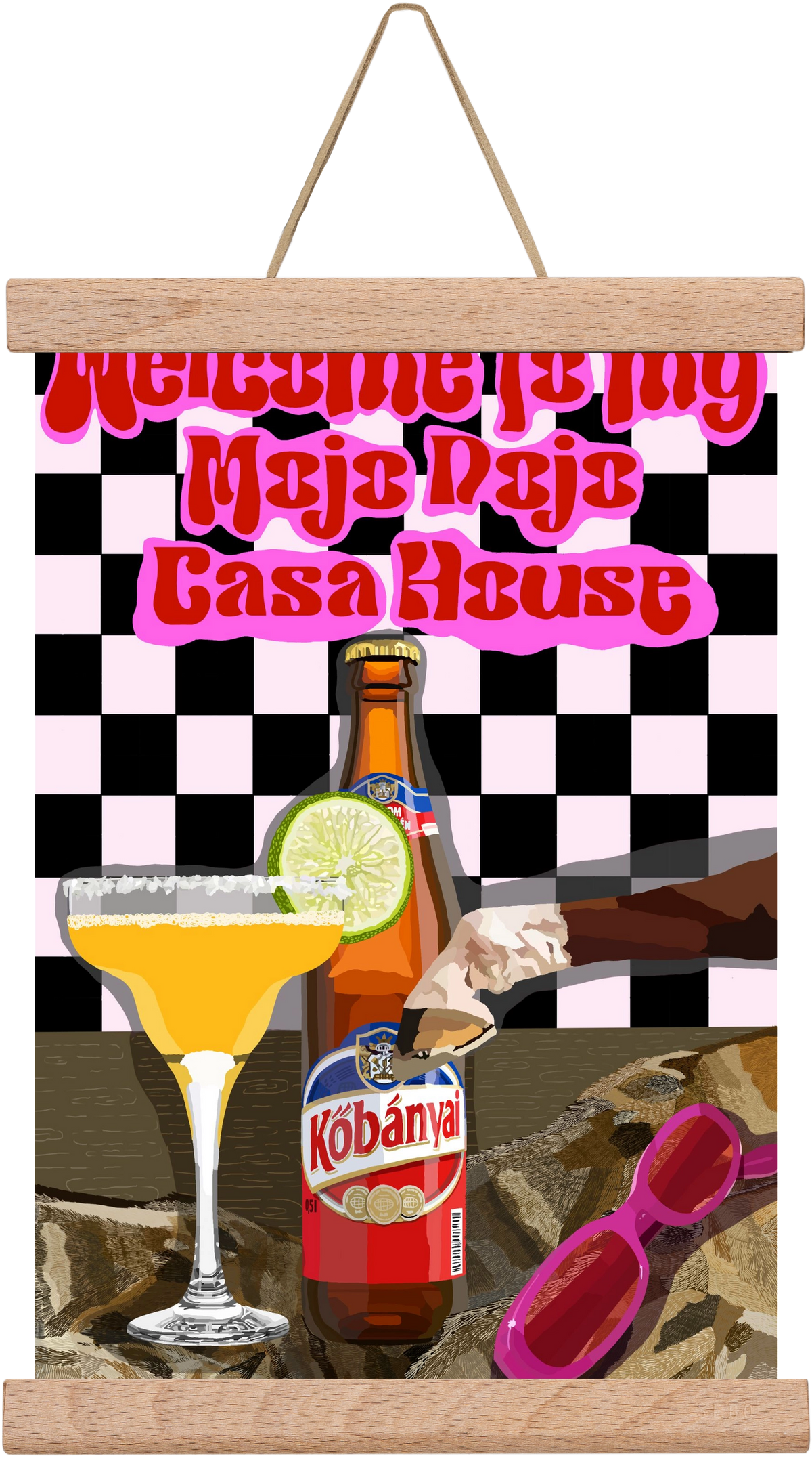 Mojo Dojo Casa House, 20x30 cm (20x30 cm), Tölgy akasztó