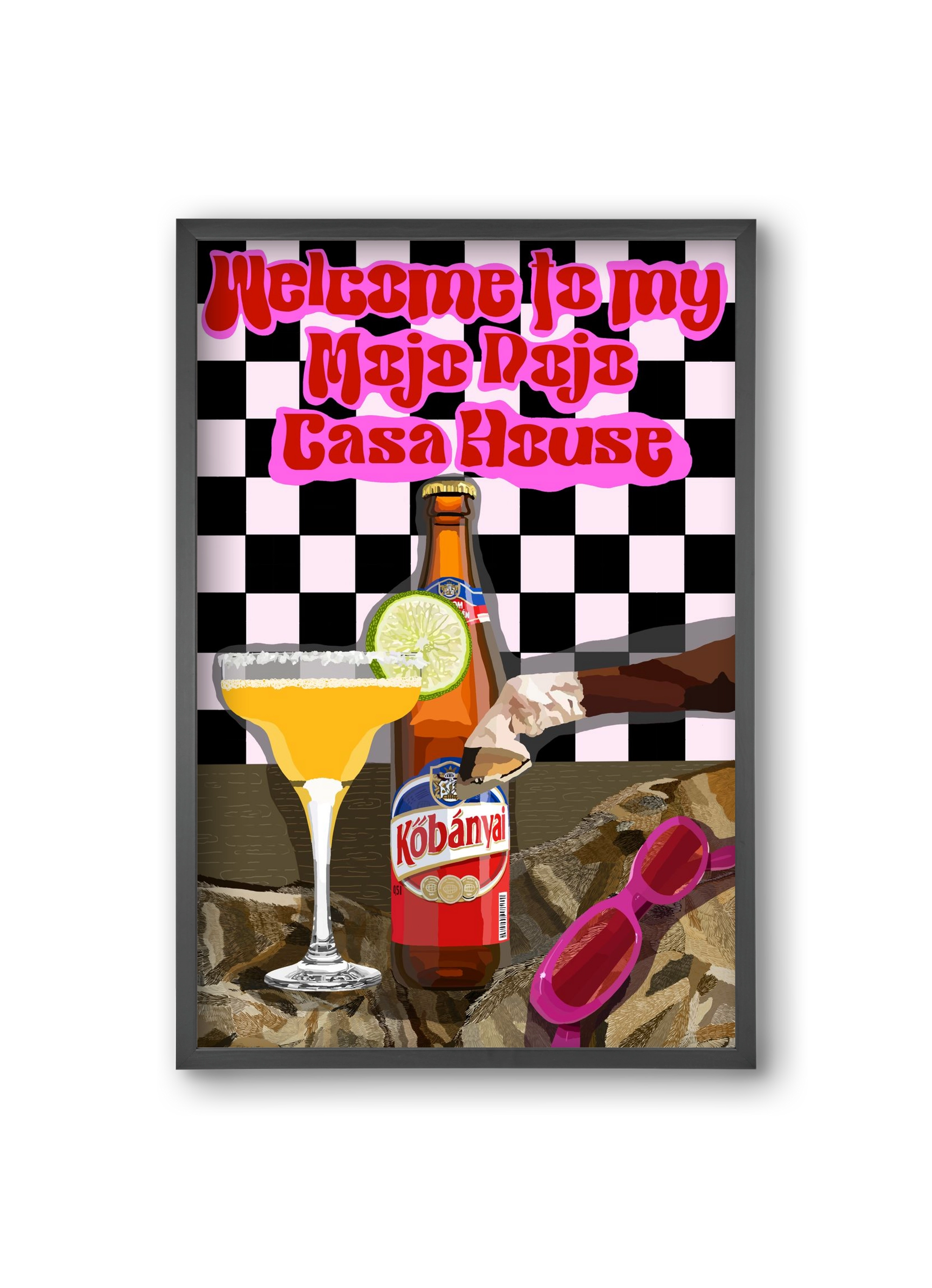 Mojo Dojo Casa House, 20x30 cm (20x30 cm), Fekete keret