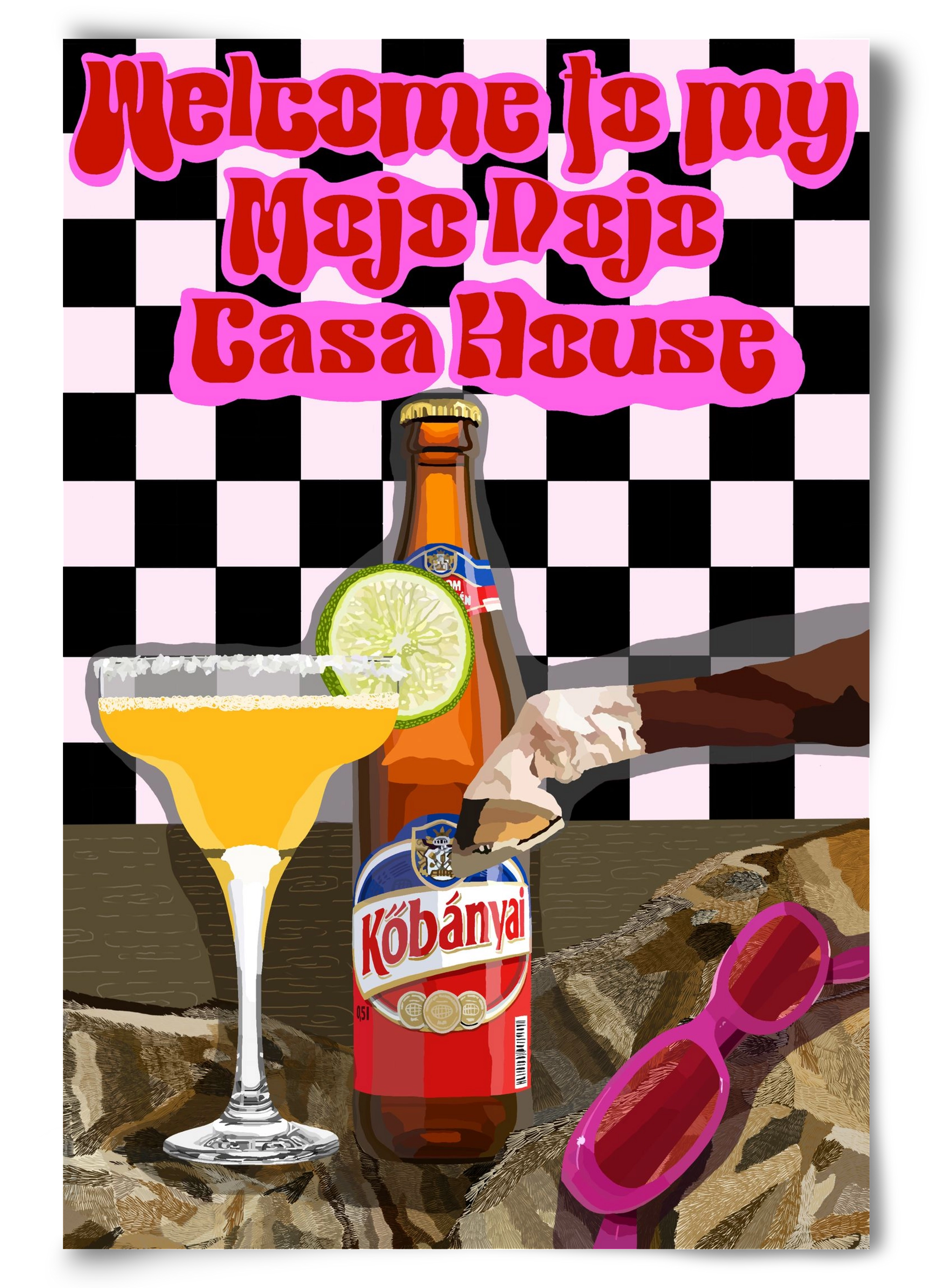 Mojo Dojo Casa House, 60x90 cm, Keret nélkül