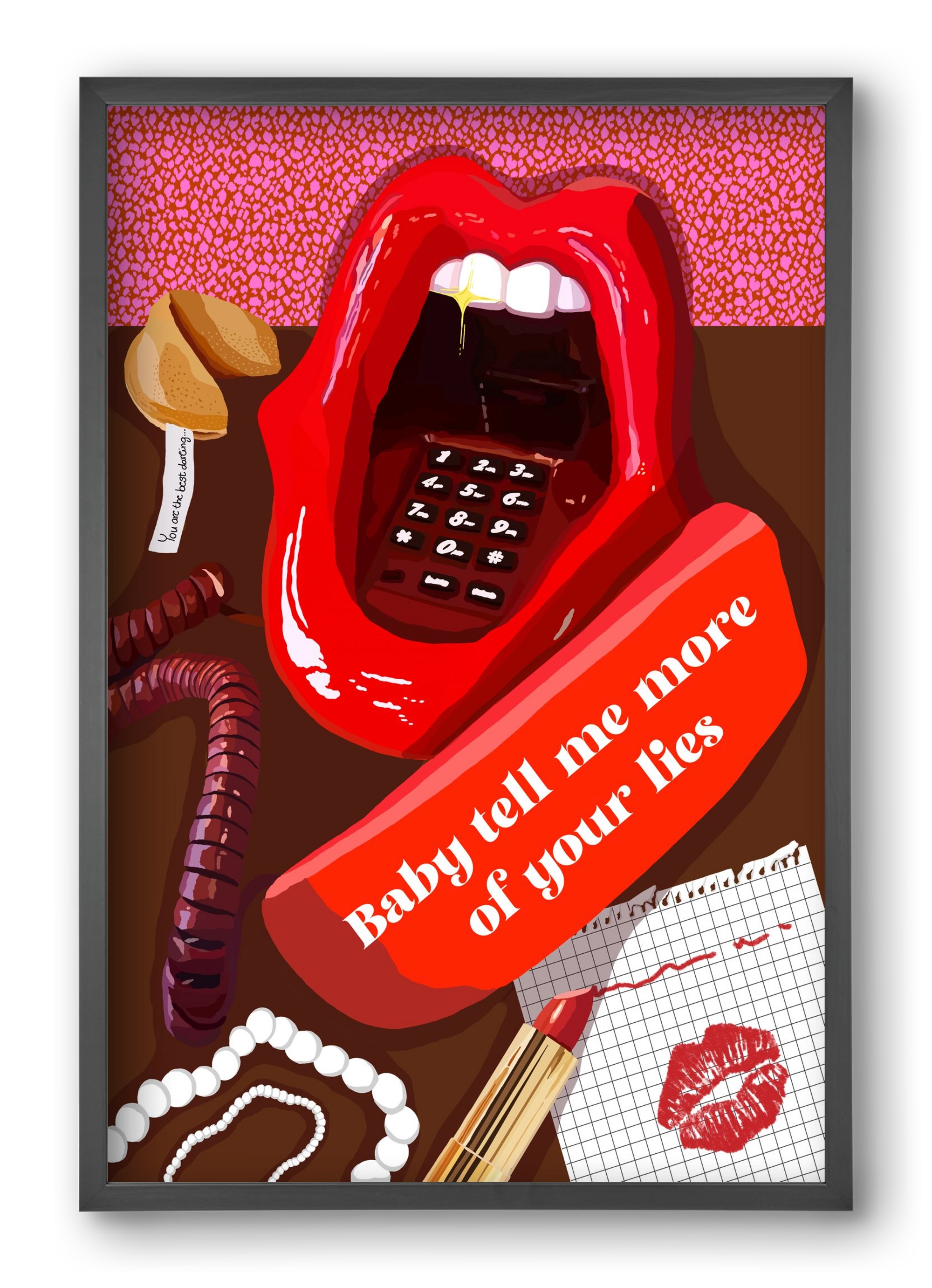 Lies, 40x60 cm (40x60 cm), Fekete keret