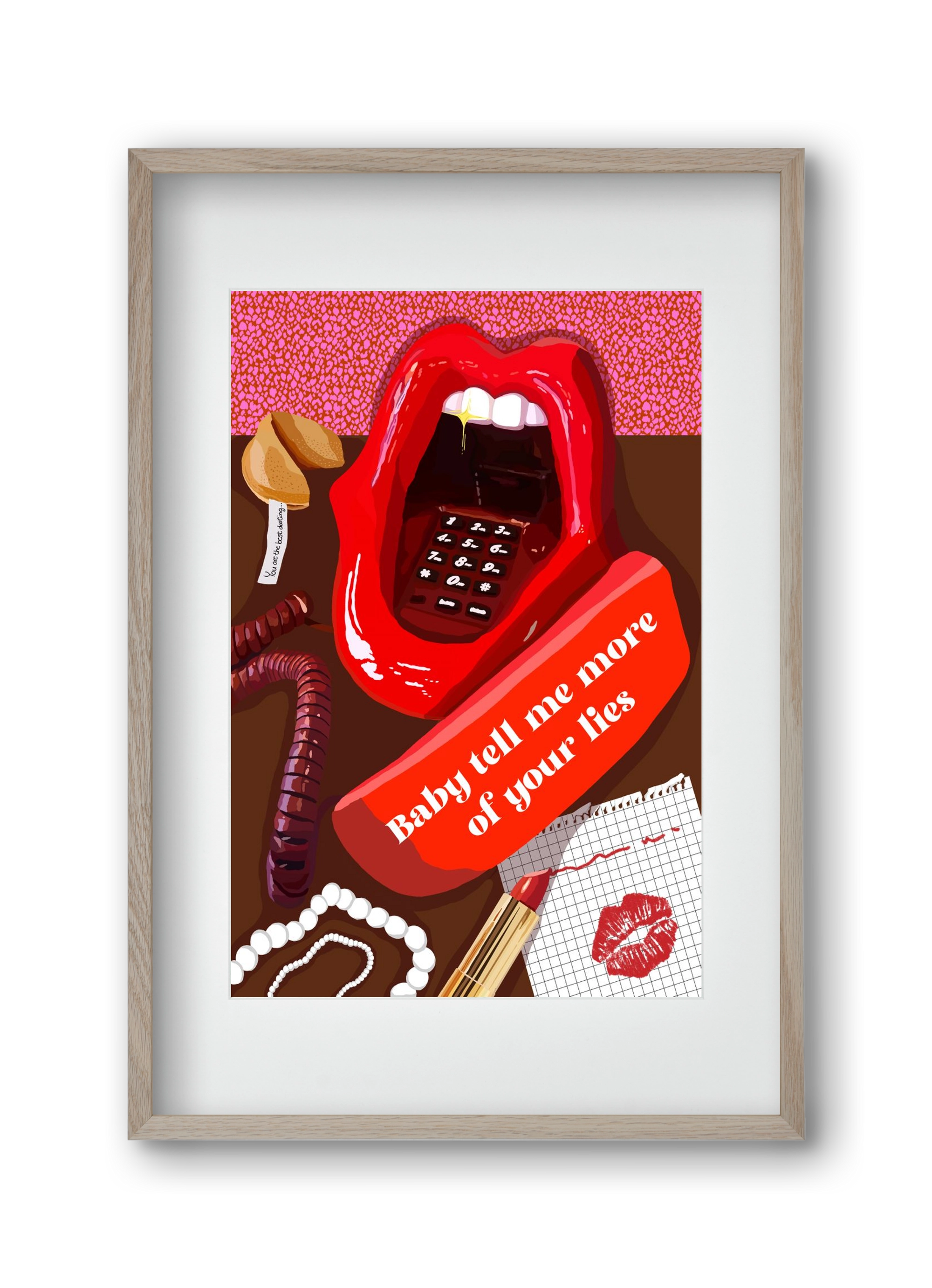 Lies, 30x45 cm (20x30 cm), Tölgy keret, paszpartuval