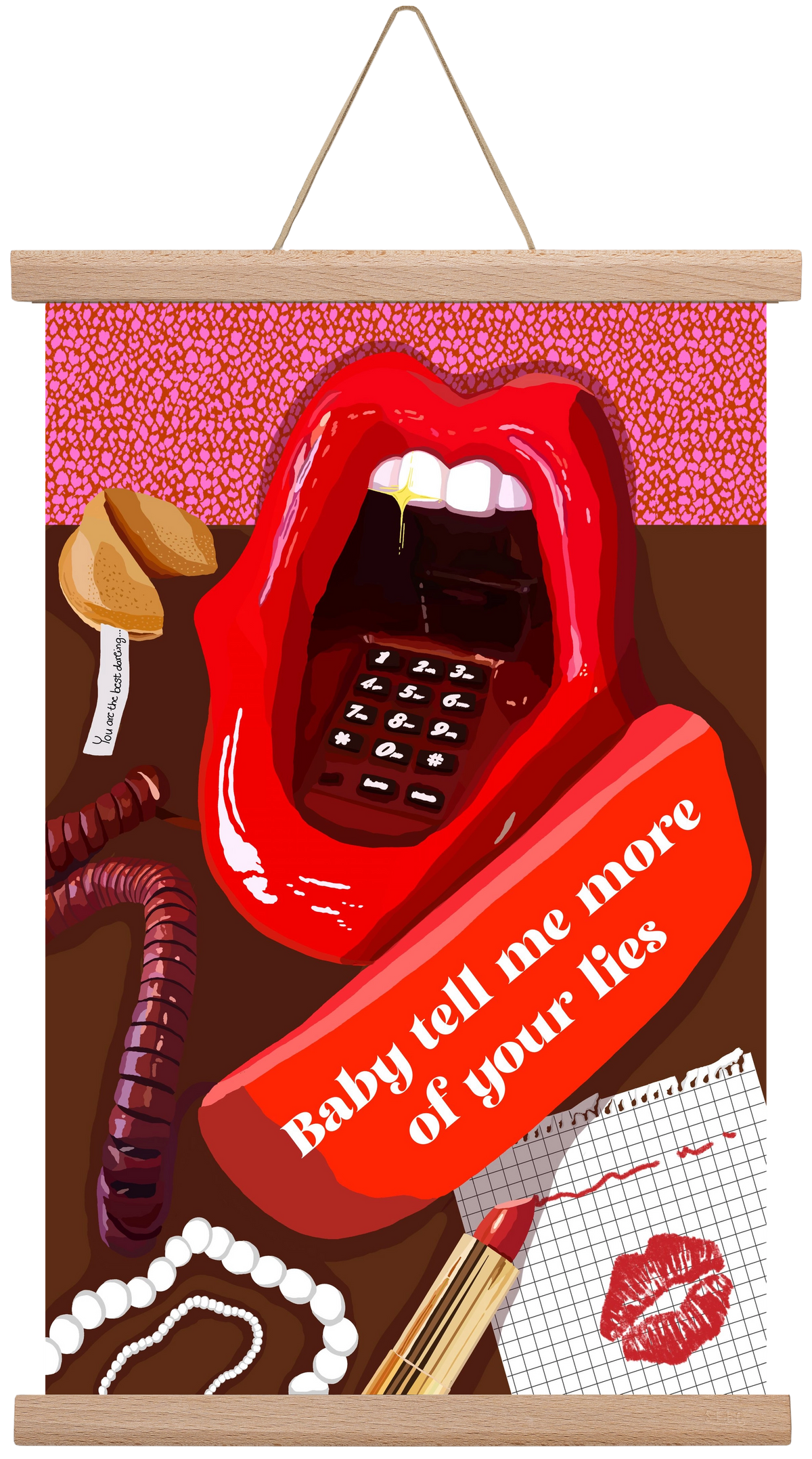 Lies, 30x45 cm (30x45 cm), Tölgy akasztó