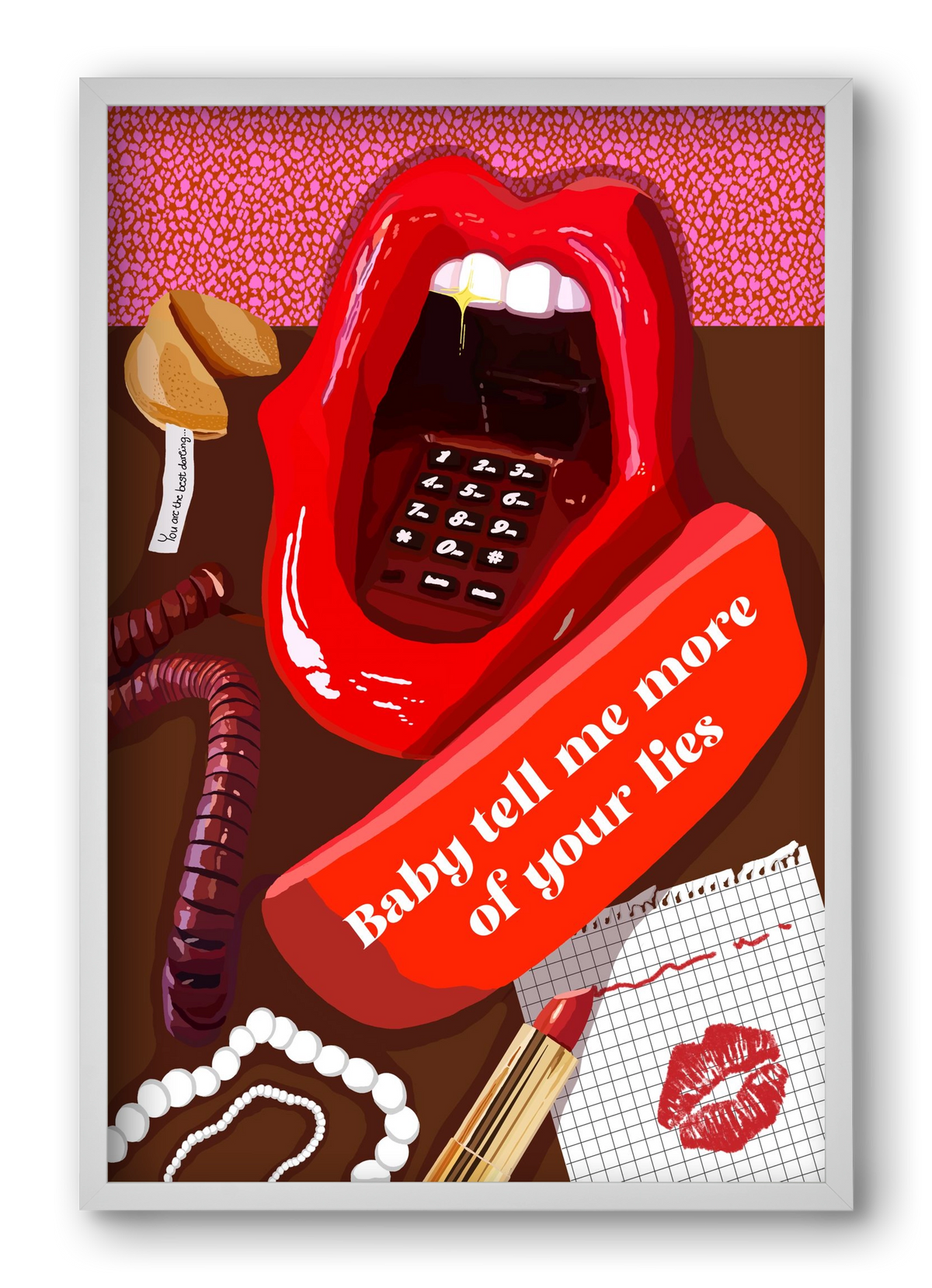 Lies, 40x60 cm (40x60 cm), Fehér keret