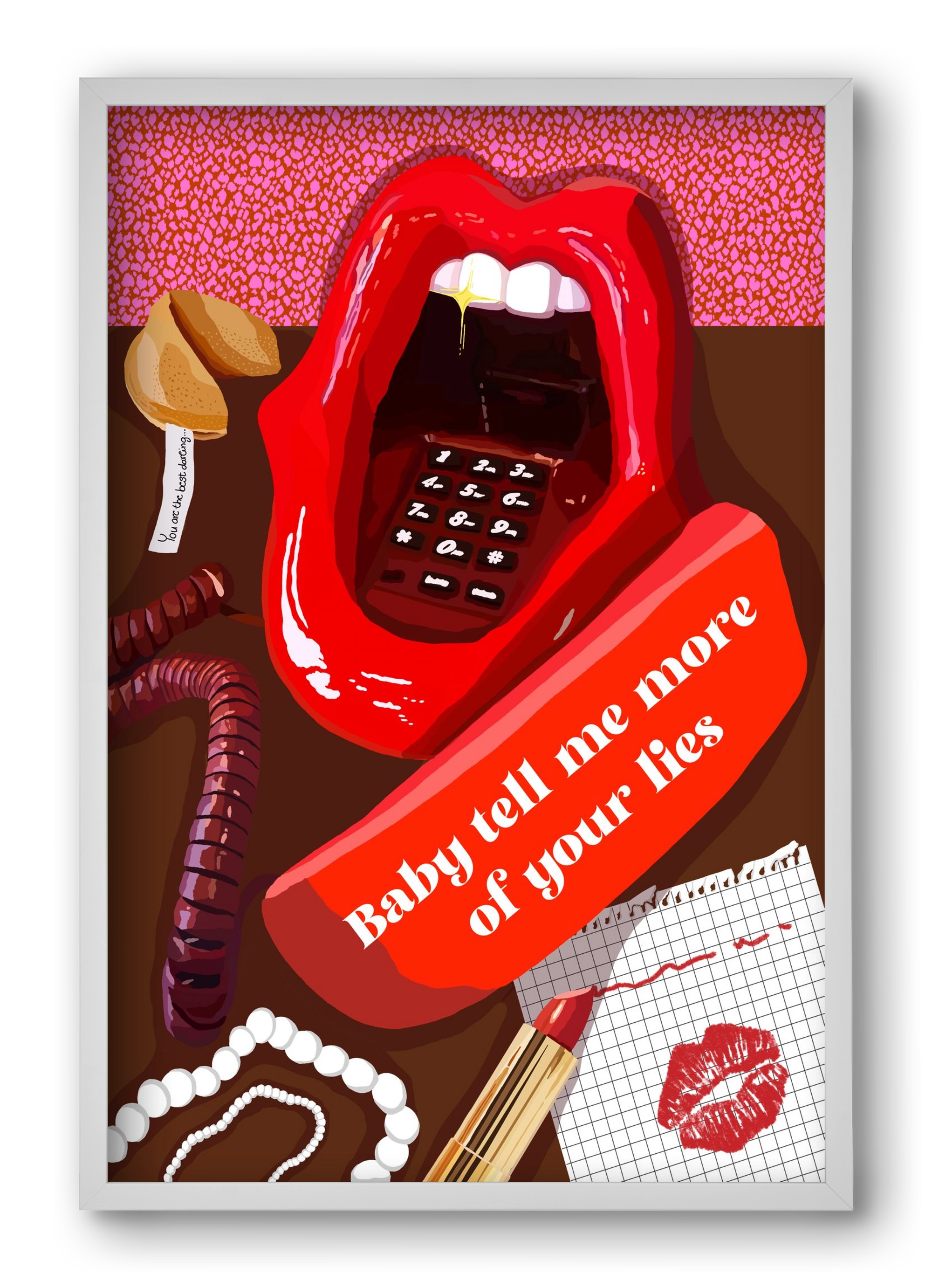 Lies, 40x60 cm (40x60 cm), Fehér keret