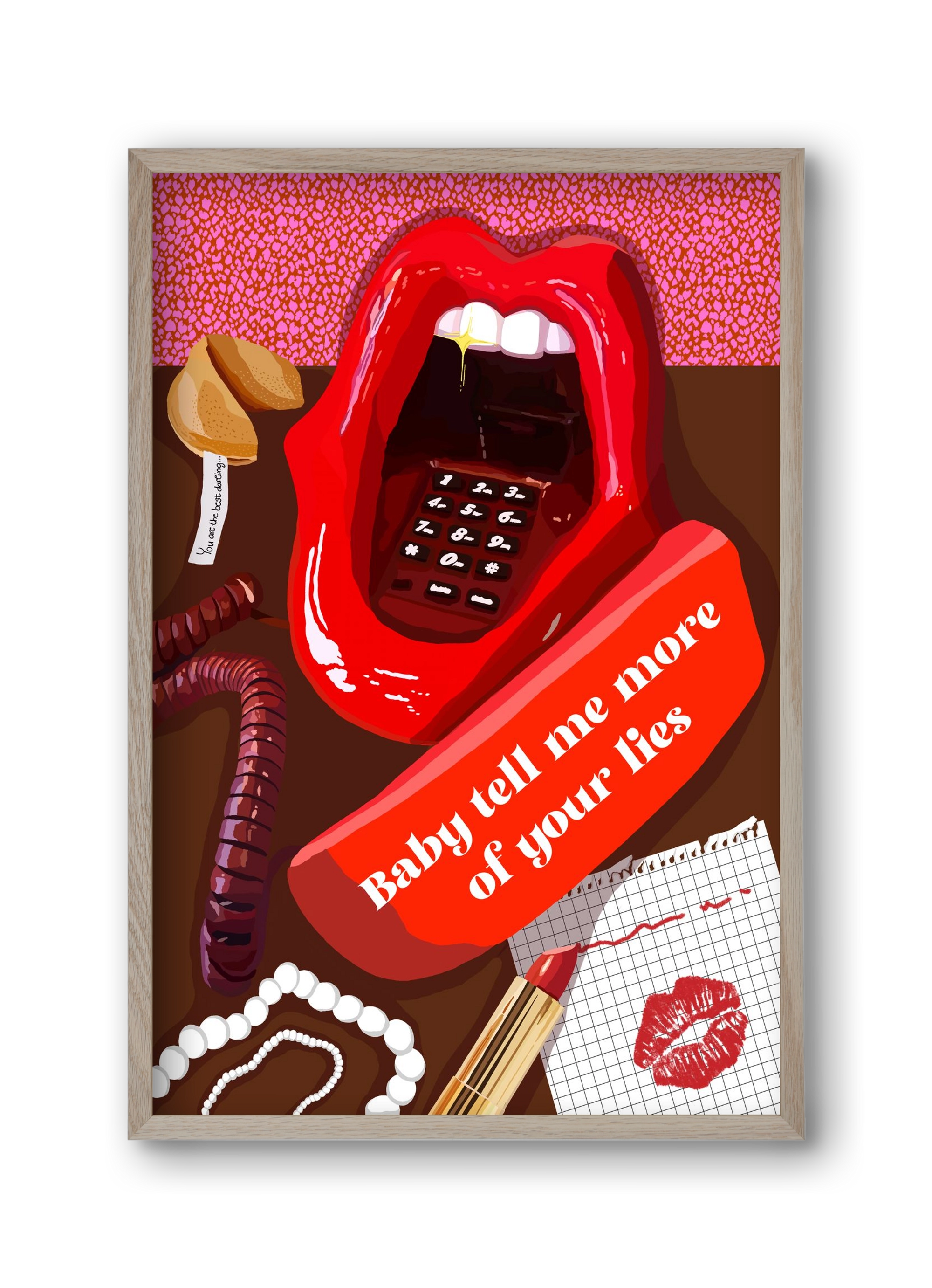 Lies, 30x45 cm (30x45 cm), Tölgy keret