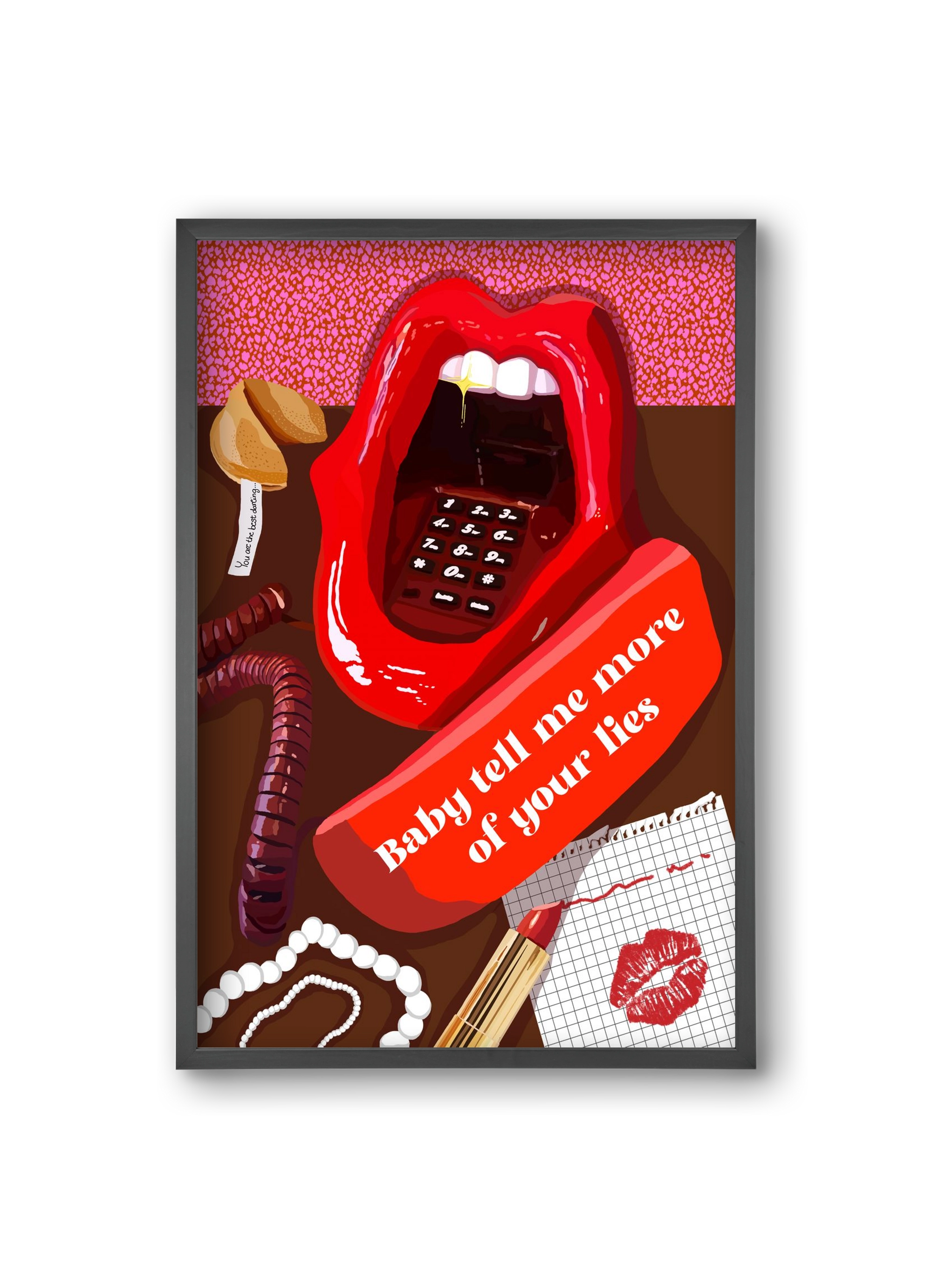 Lies, 20x30 cm (20x30 cm), Fekete keret