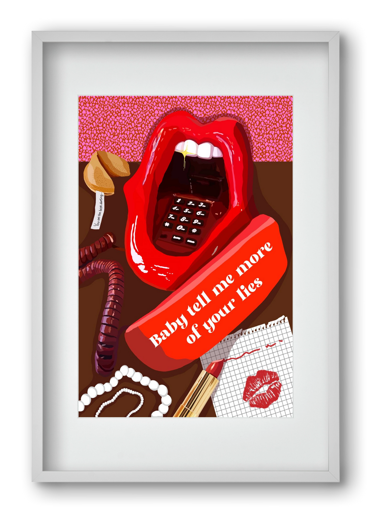 Lies, 40x60 cm (30x45 cm), Fehér keret, paszpartuval