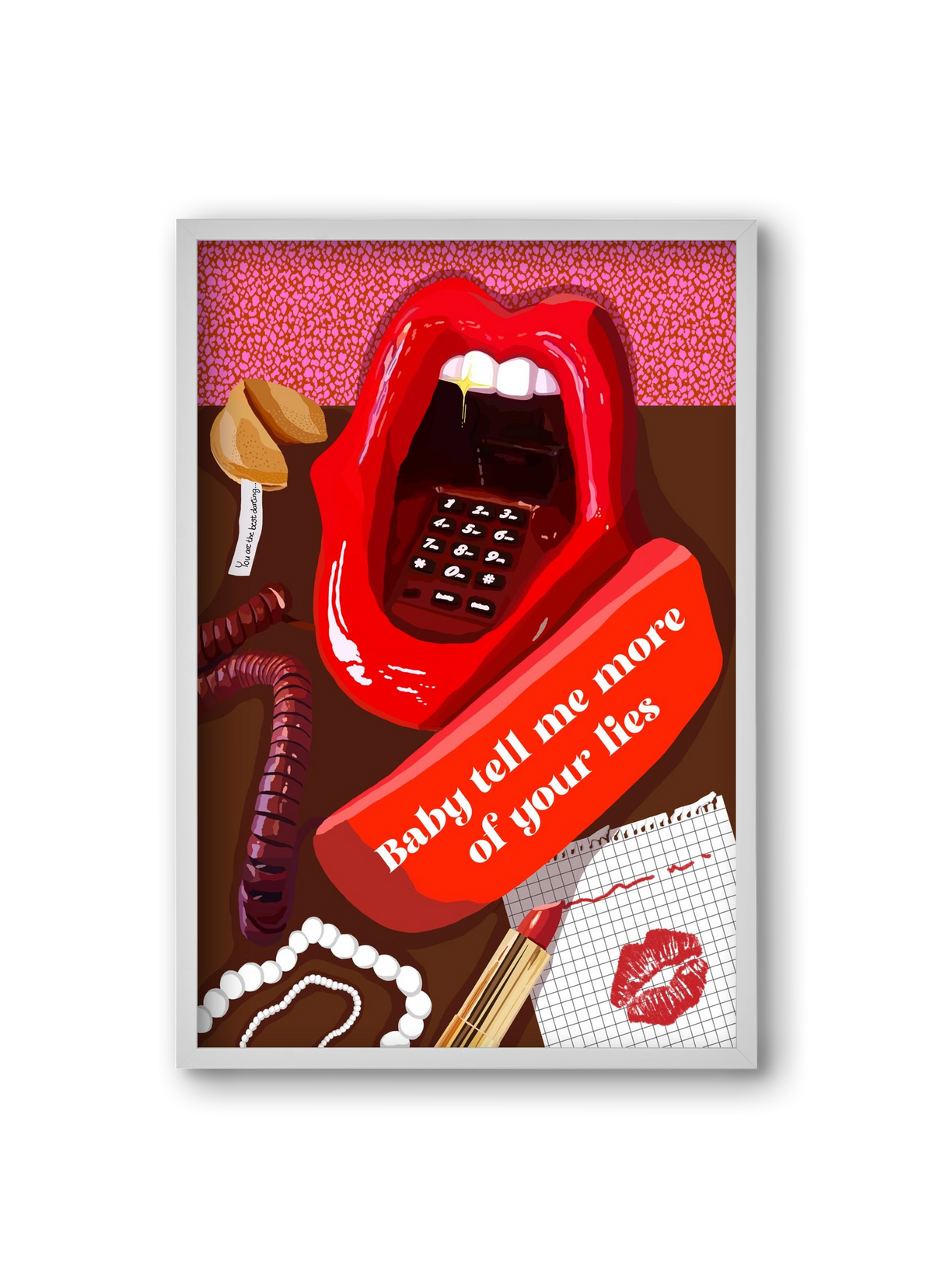 Lies, 20x30 cm (20x30 cm), Fehér keret