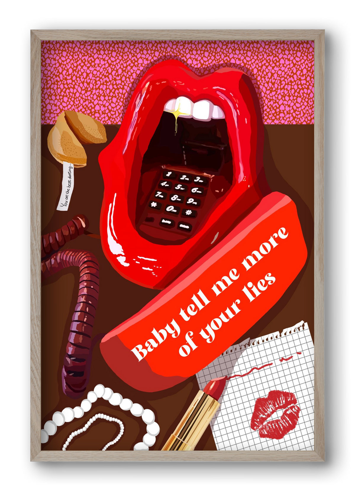 Lies, 40x60 cm (40x60 cm), Tölgy keret