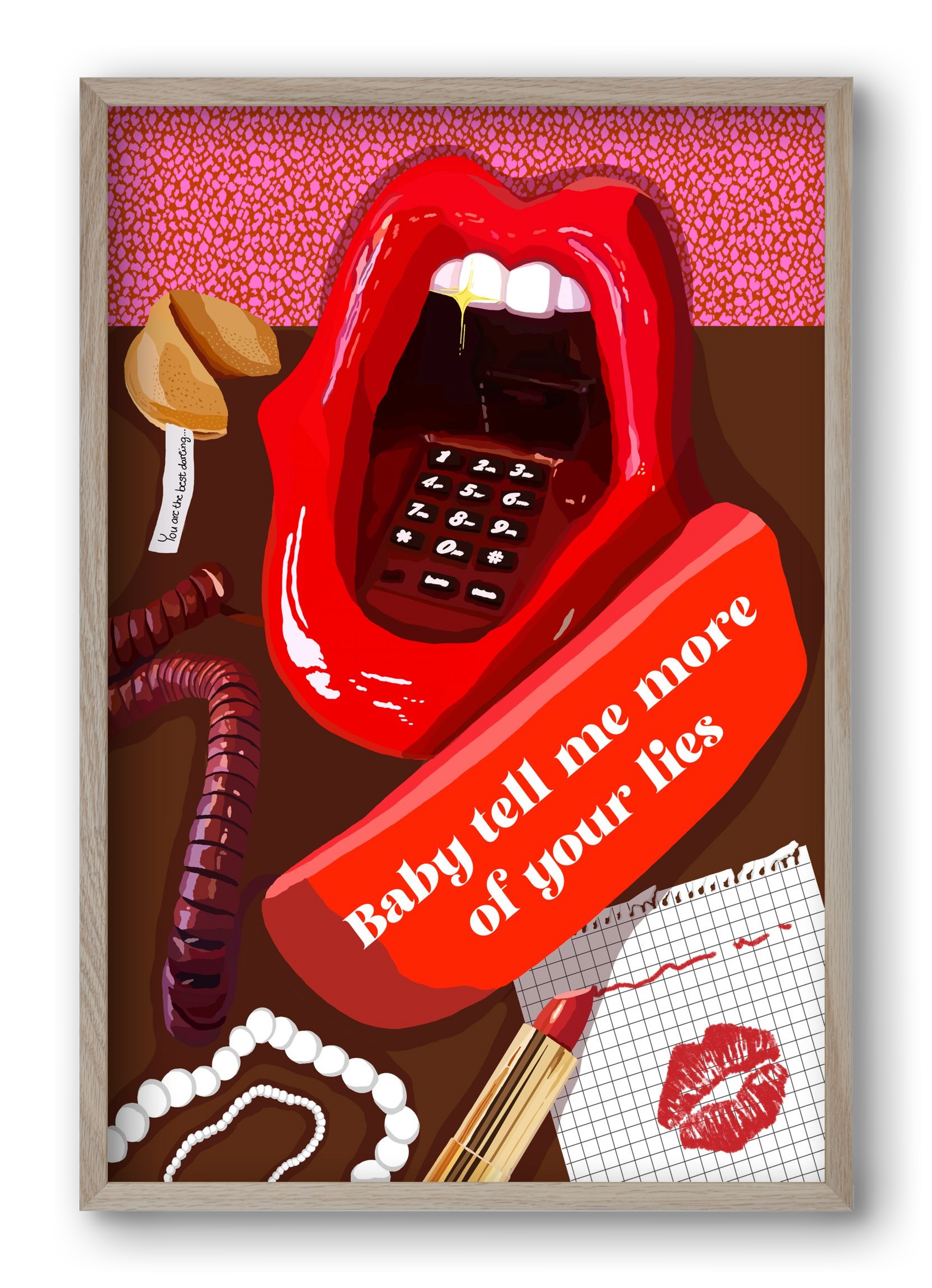 Lies, 40x60 cm (40x60 cm), Tölgy keret