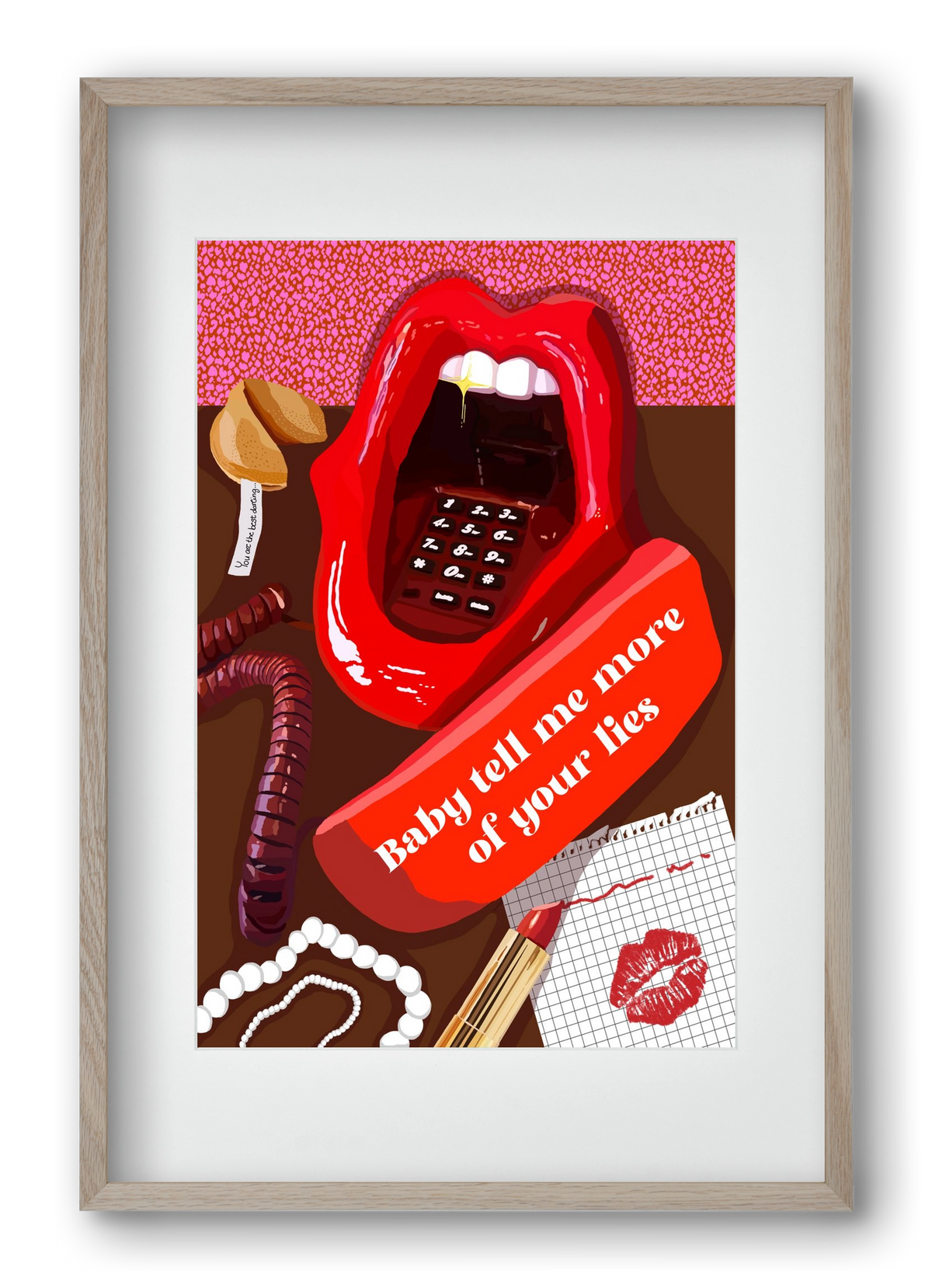 Lies, 40x60 cm (30x45 cm), Tölgy keret, paszpartuval