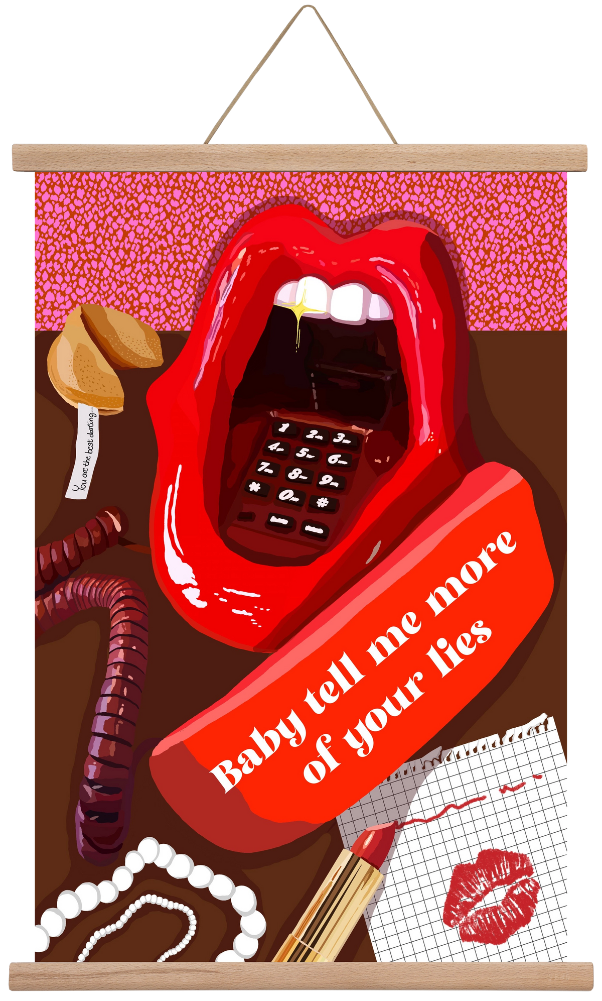 Lies, 40x60 cm (40x60 cm), Tölgy akasztó