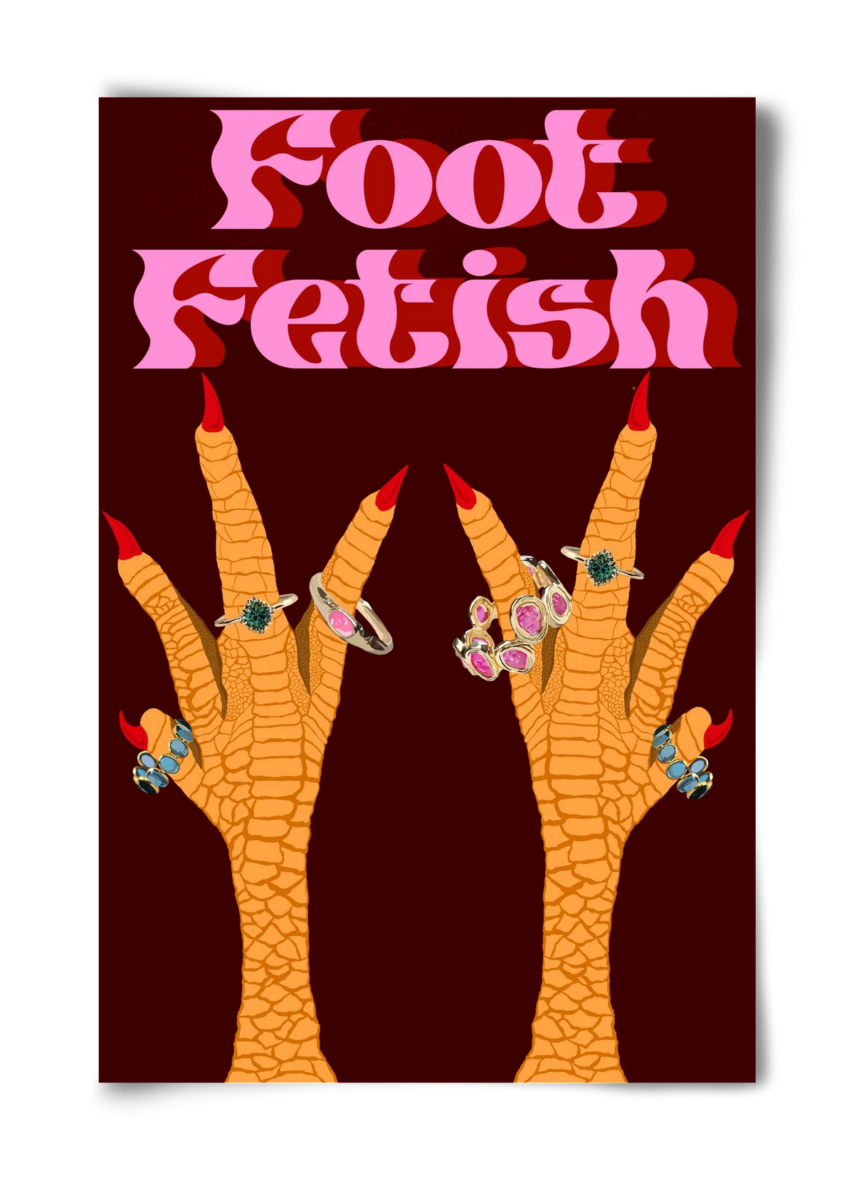 Foot Fetish, 40x60 cm, Keret nélkül