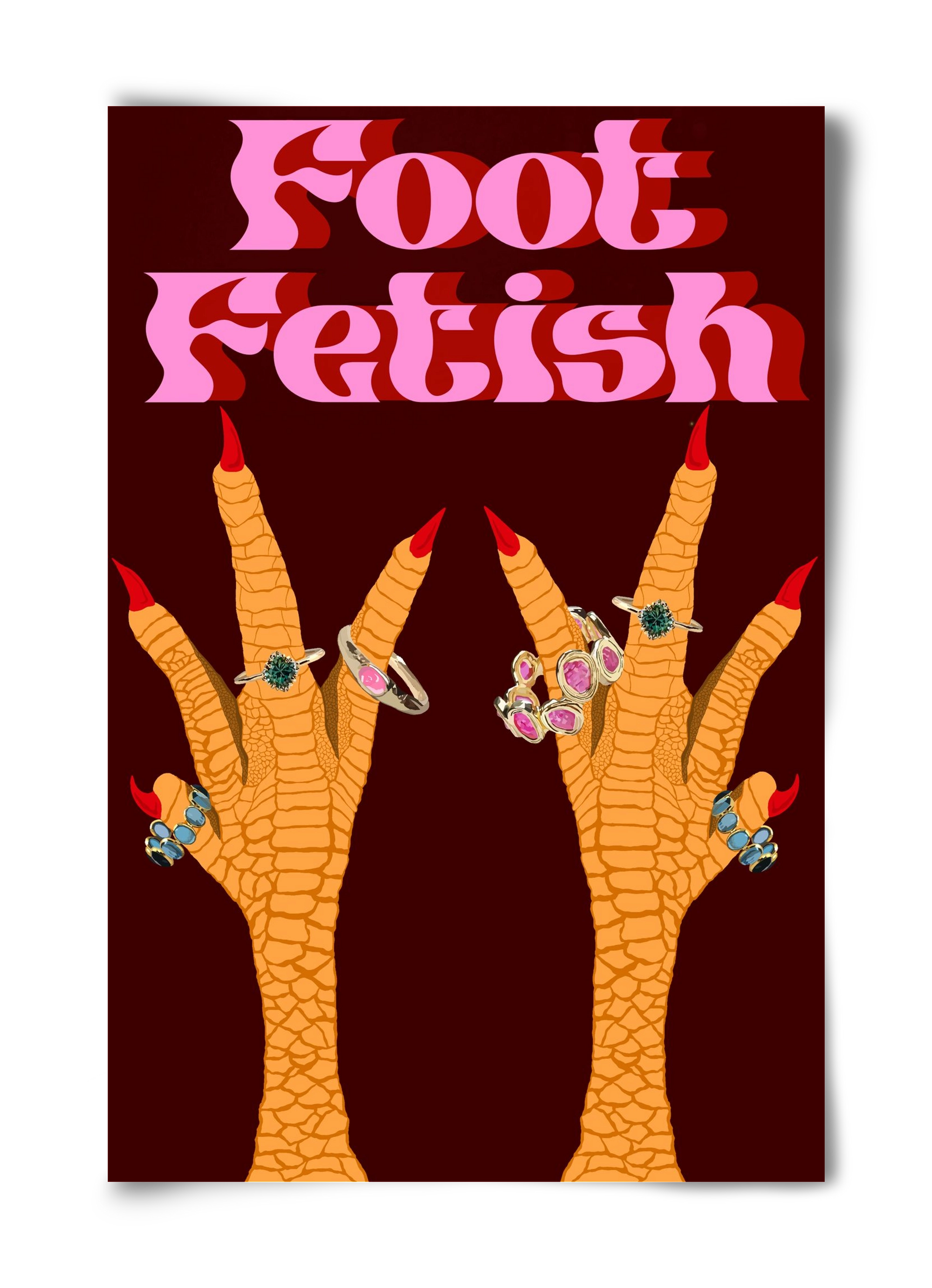 Foot Fetish, 40x60 cm, Keret nélkül