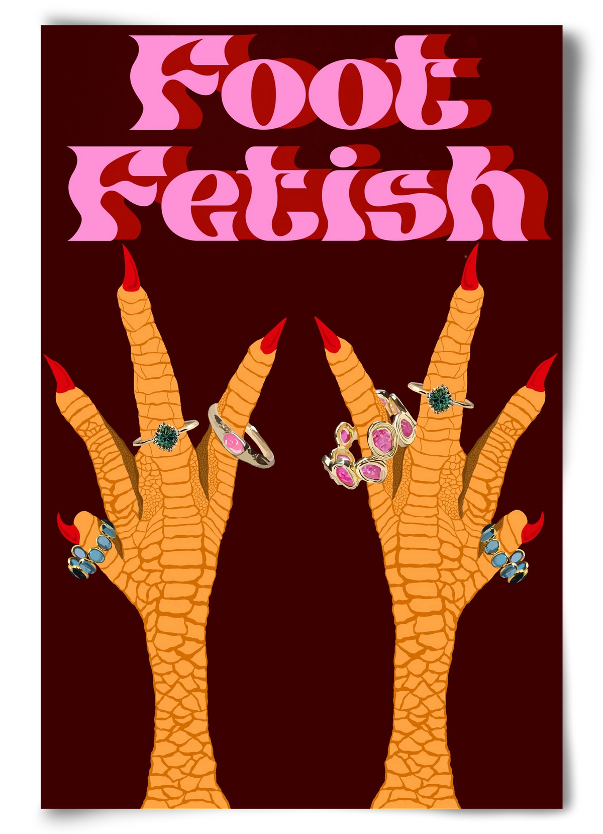 Foot Fetish, 60x90 cm, Keret nélkül