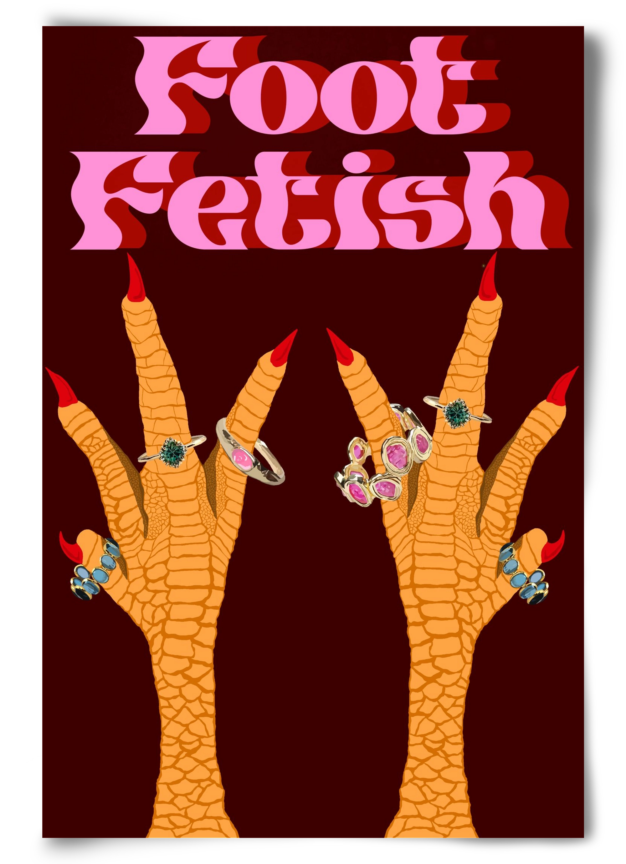 Foot Fetish, 60x90 cm, Keret nélkül