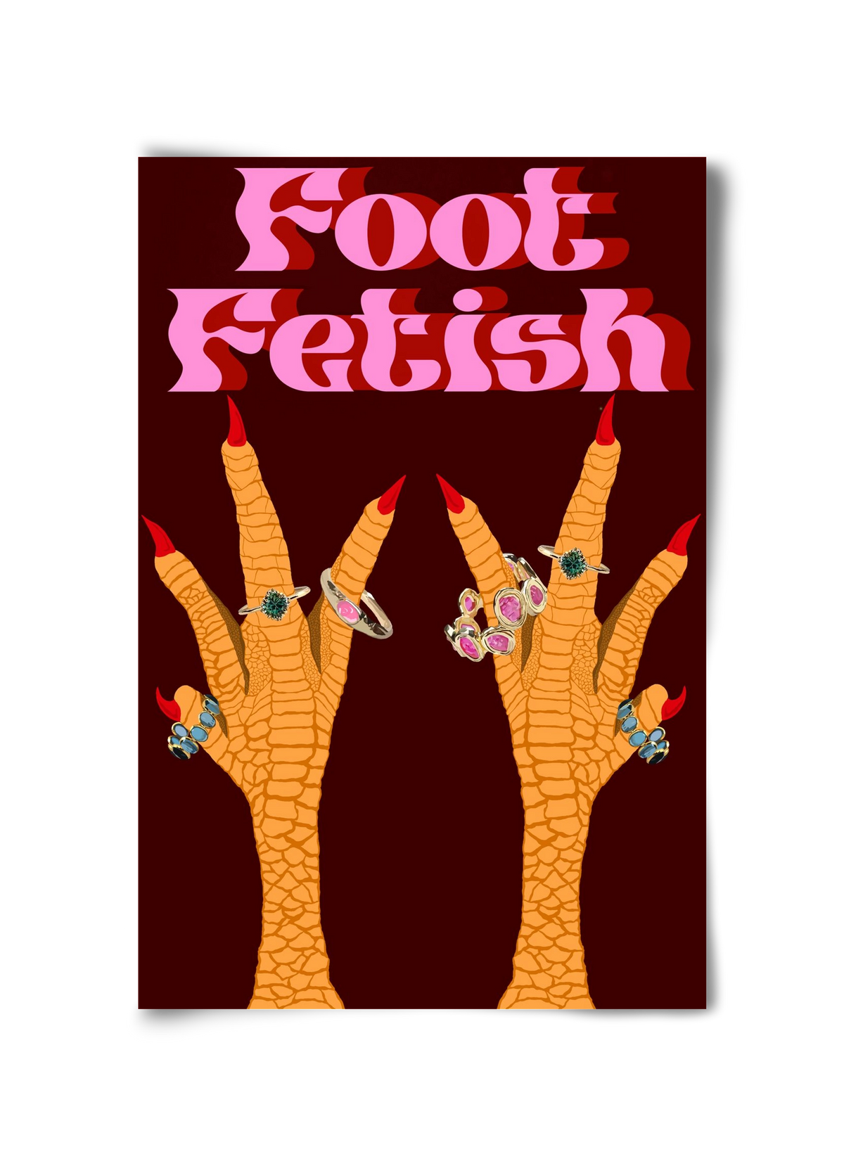 Foot Fetish, 30x45 cm, Keret nélkül