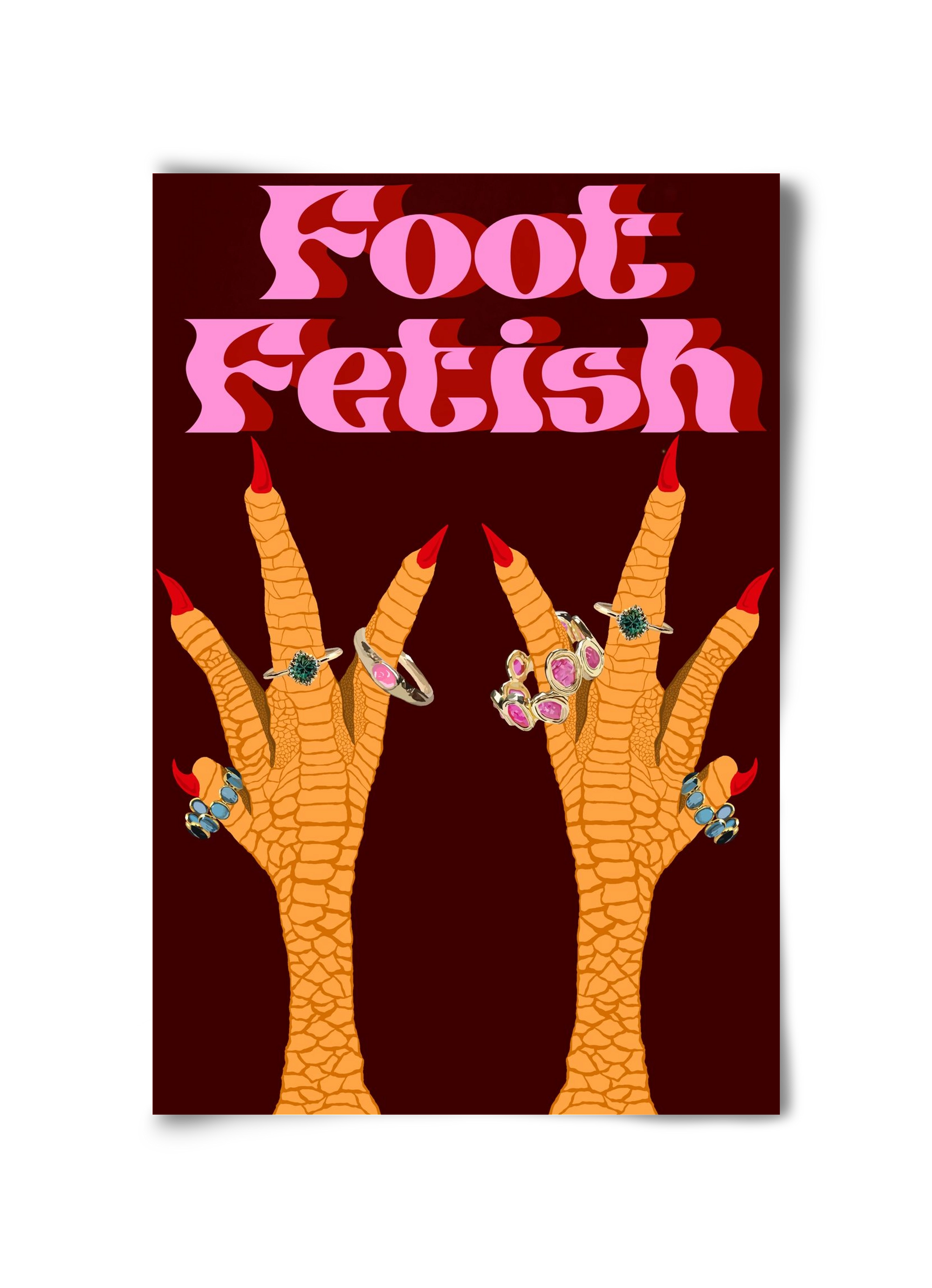 Foot Fetish, 30x45 cm, Keret nélkül