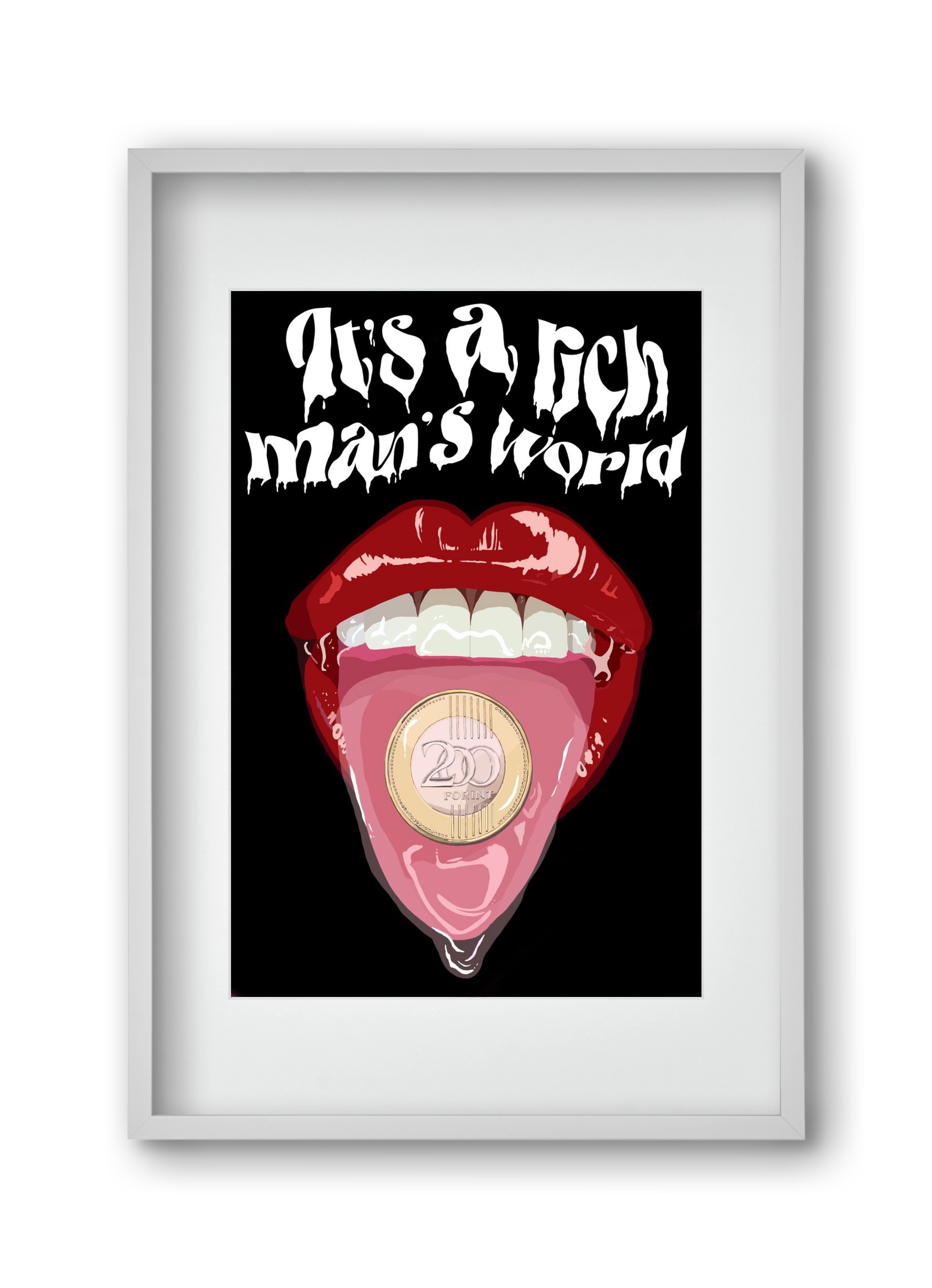 Rich man's world, 30x45 cm (20x30 cm), Fehér keret, paszpartuval