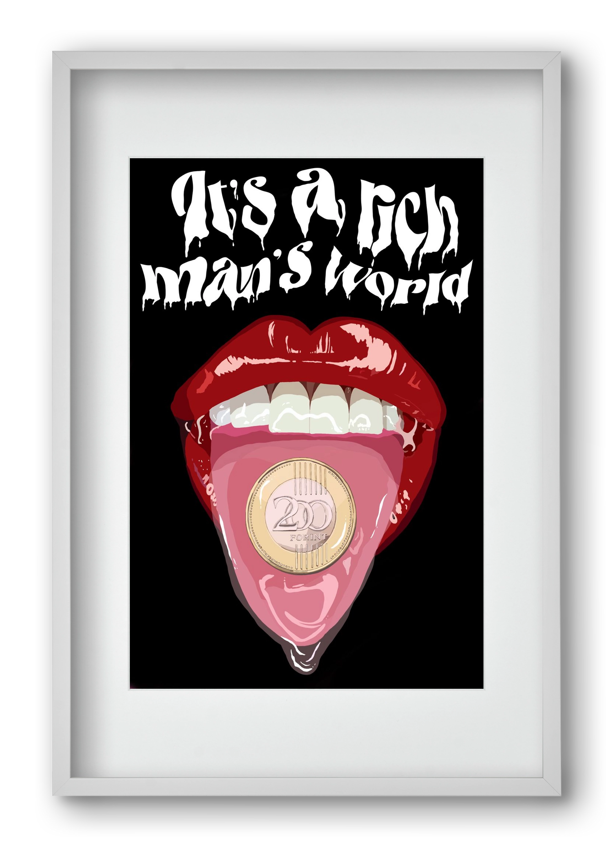 Rich man's world, 40x60 cm (30x45 cm), Fehér keret, paszpartuval