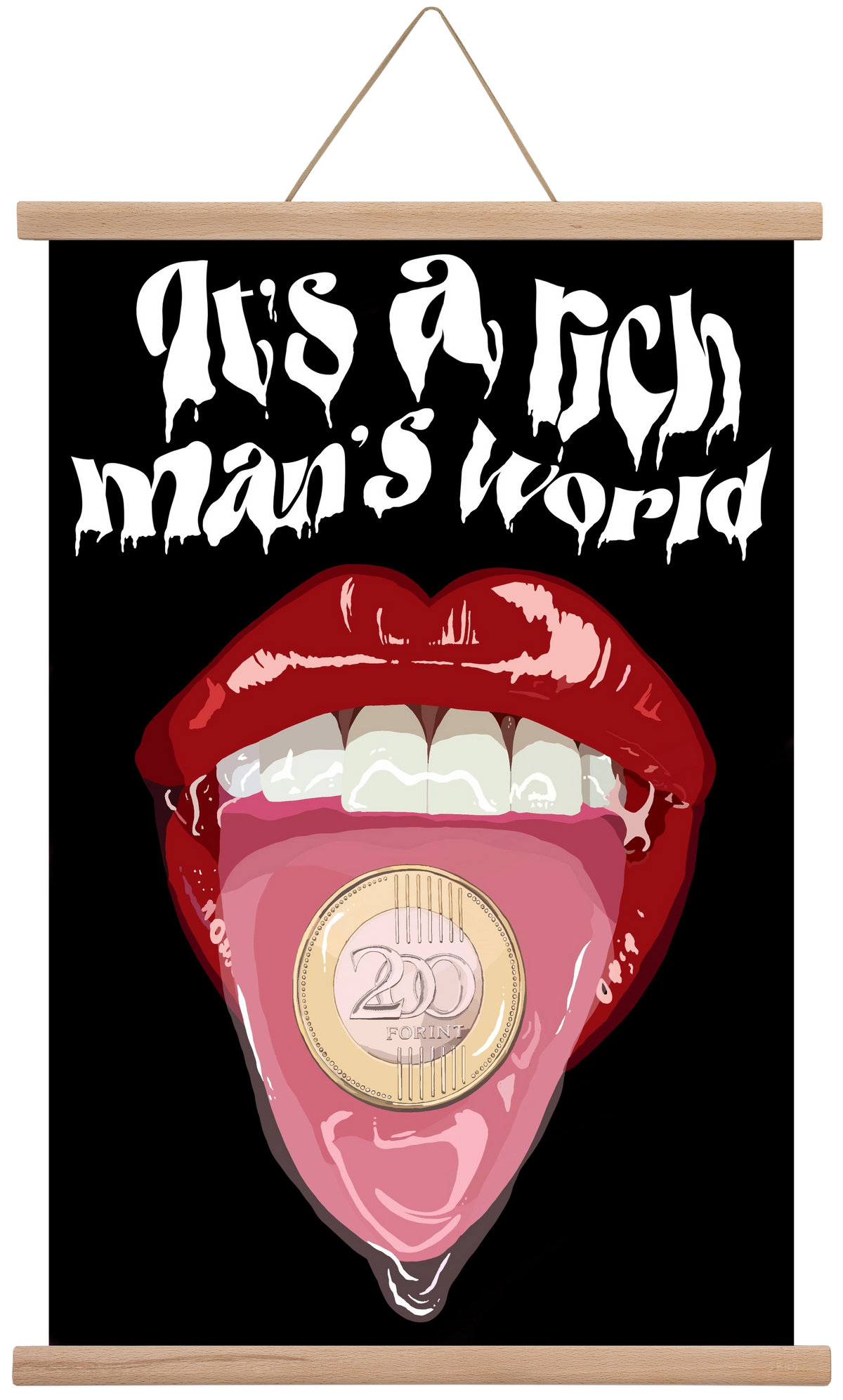 Rich man's world, 40x60 cm (40x60 cm), Tölgy akasztó