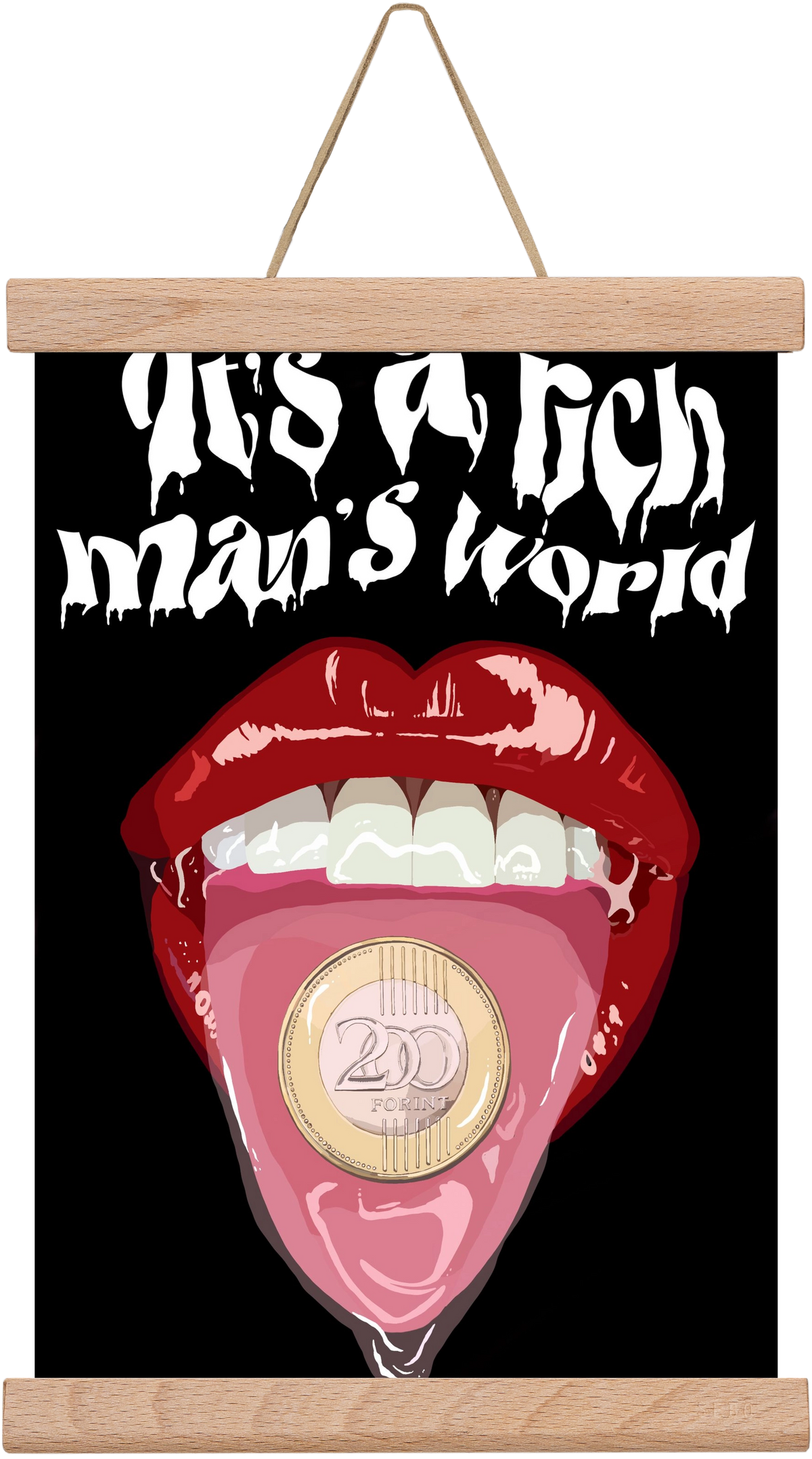 Rich man's world, 20x30 cm (20x30 cm), Tölgy akasztó