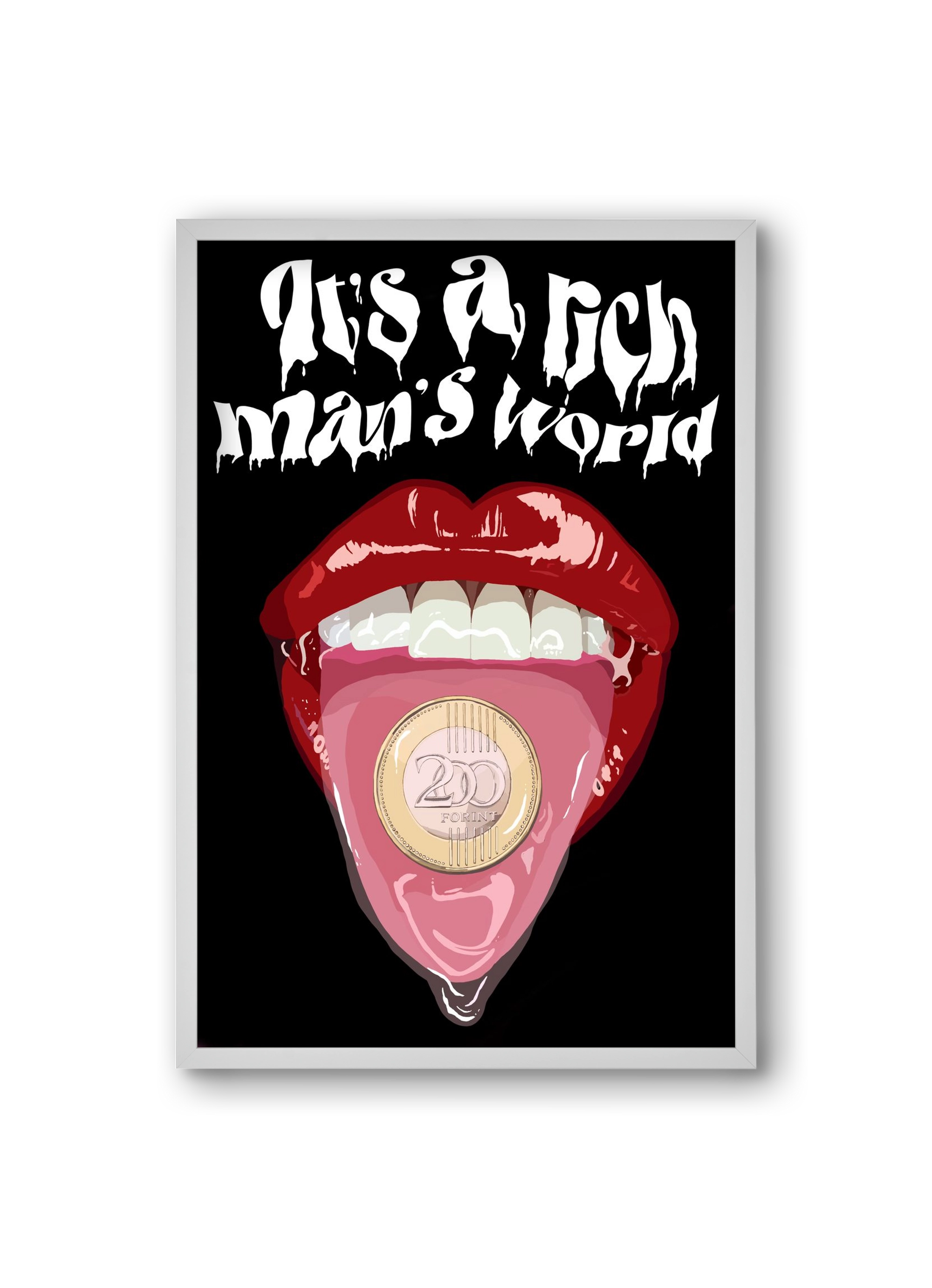 Rich man's world, 20x30 cm (20x30 cm), Fehér keret