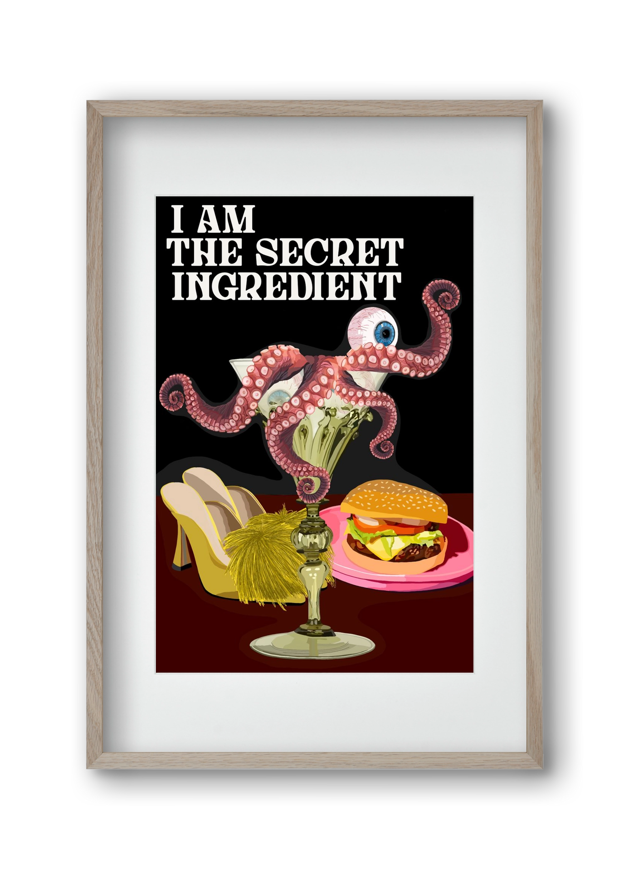 Secret Ingredient, 30x45 cm (20x30 cm), Tölgy keret, paszpartuval