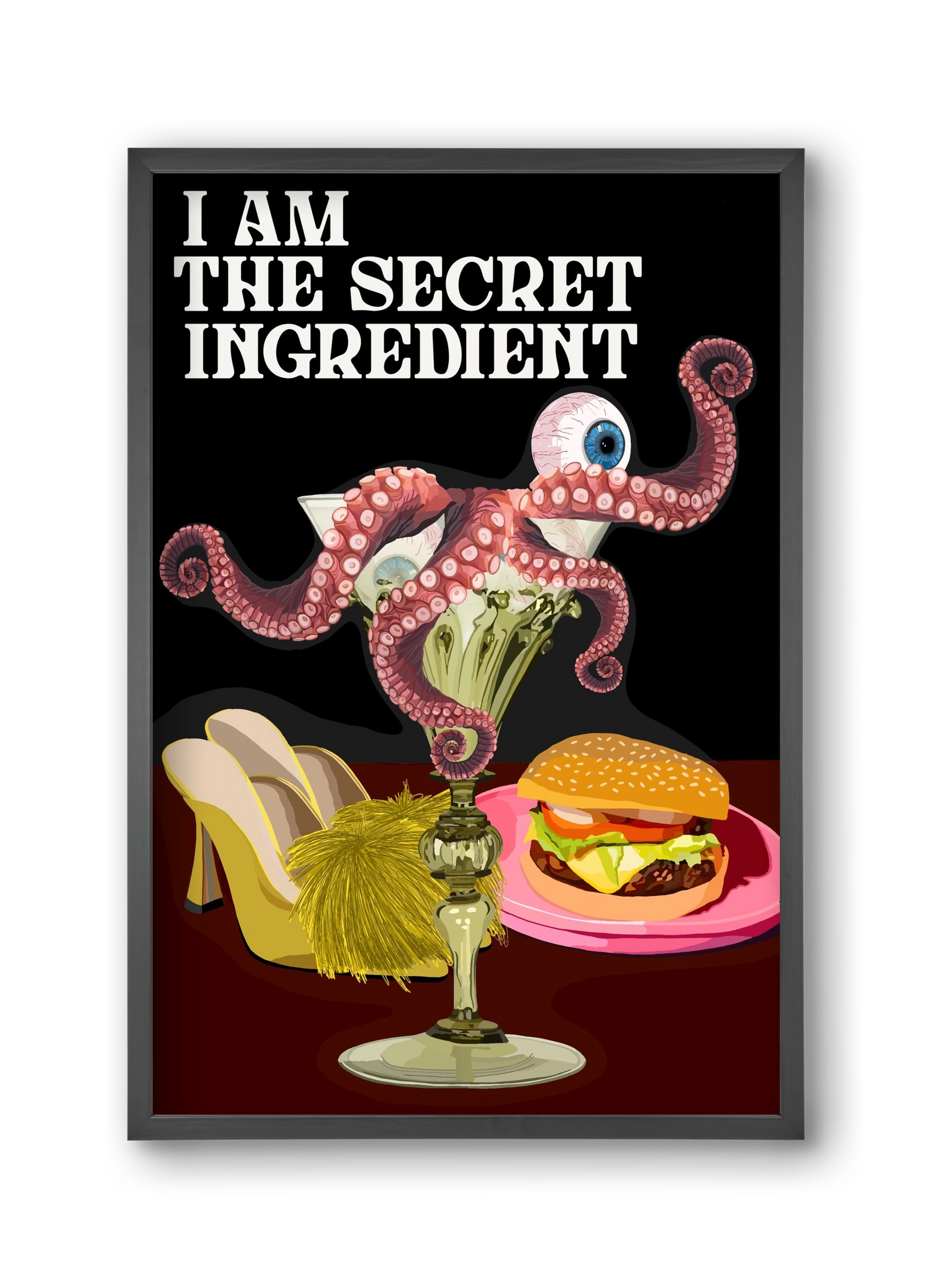 Secret Ingredient, 30x45 cm (30x45 cm), Fekete keret