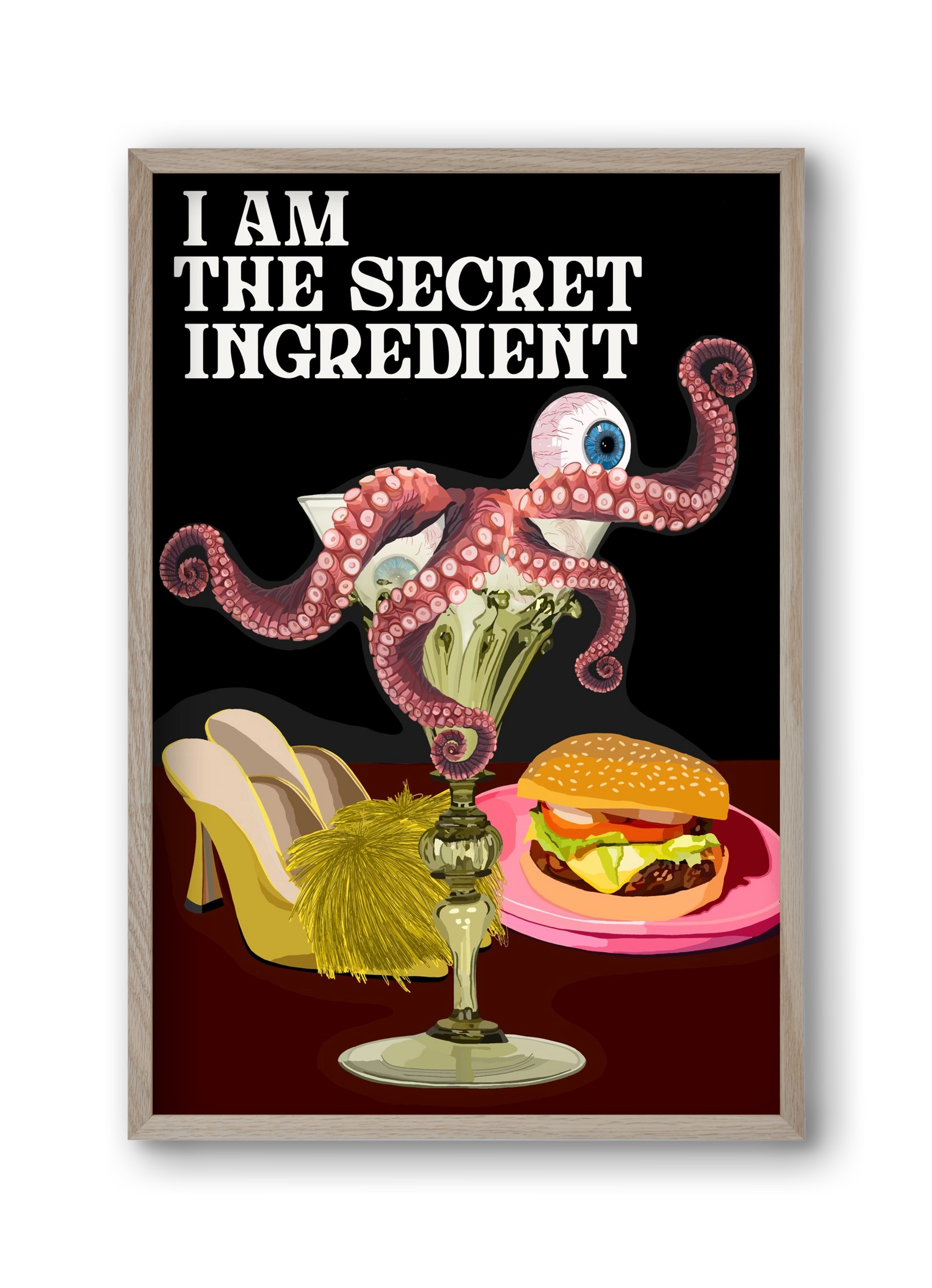 Secret Ingredient, 30x45 cm (30x45 cm), Tölgy keret