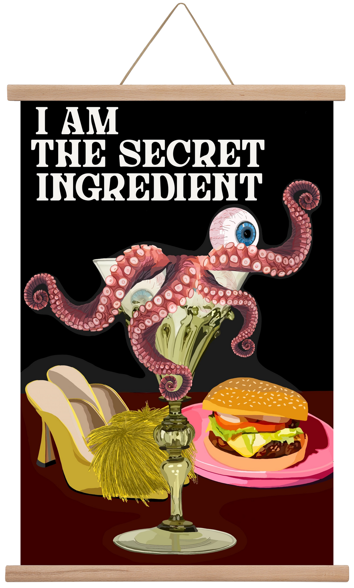 Secret Ingredient, 40x60 cm (40x60 cm), Tölgy akasztó