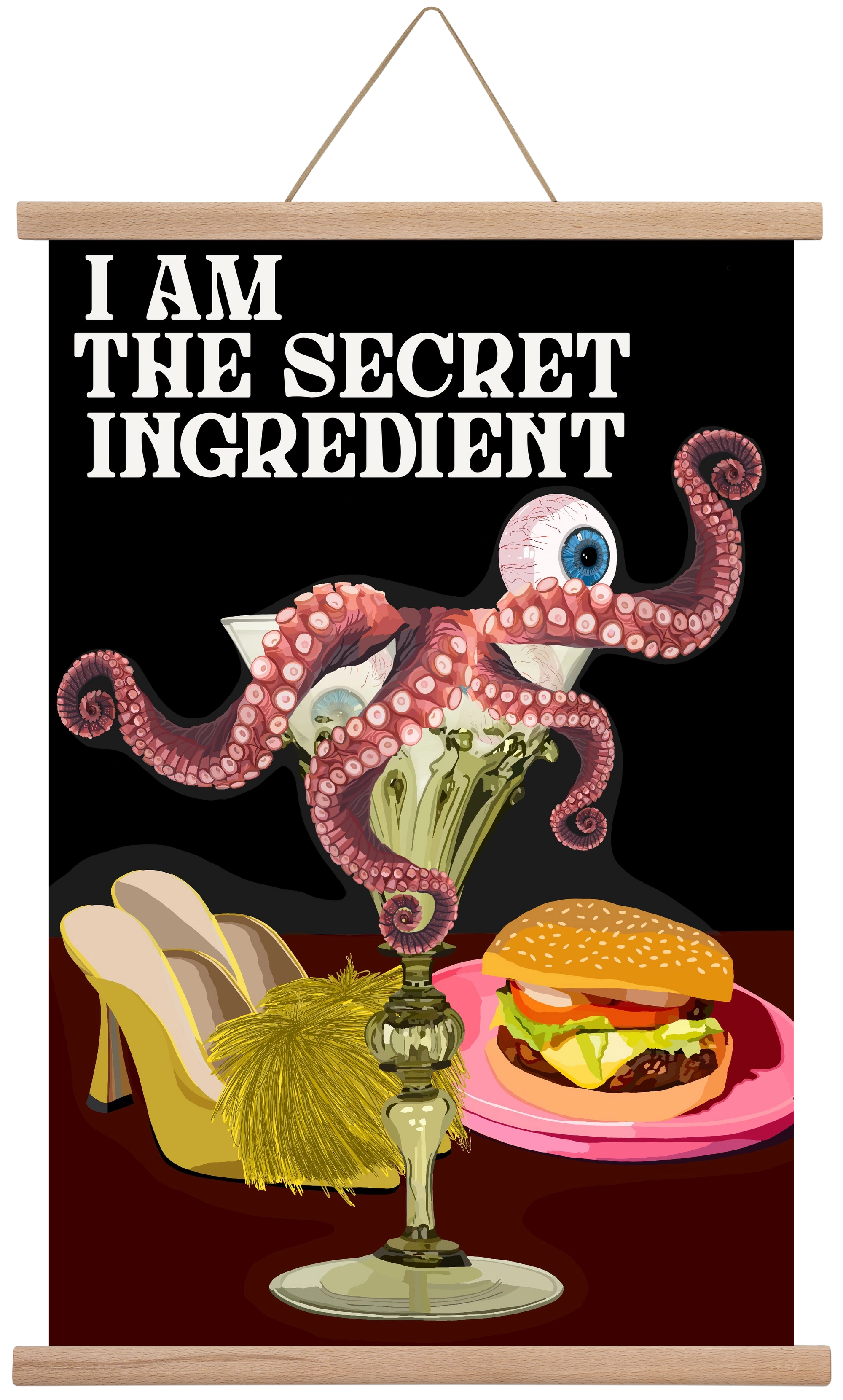 Secret Ingredient, 40x60 cm (40x60 cm), Tölgy akasztó